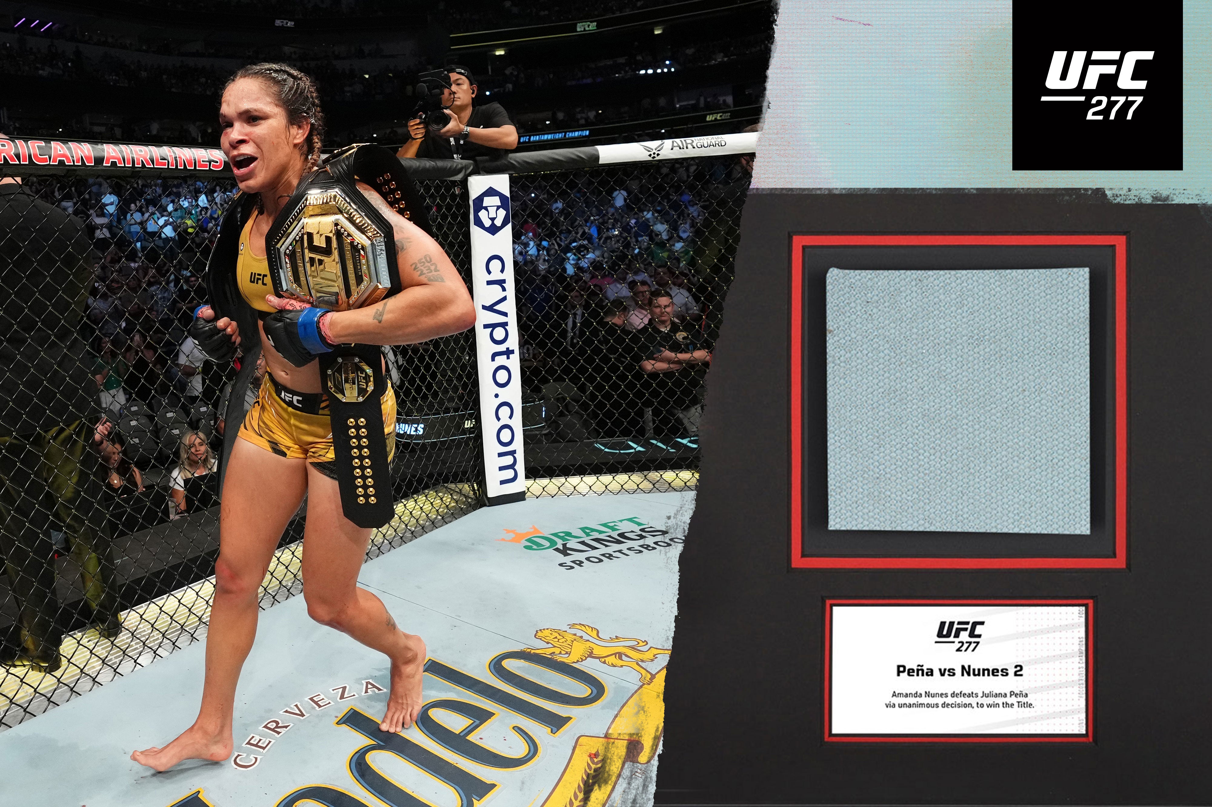 Amanda Nunes Limited-Edition UFC Champion Triple Canvas & Photo
