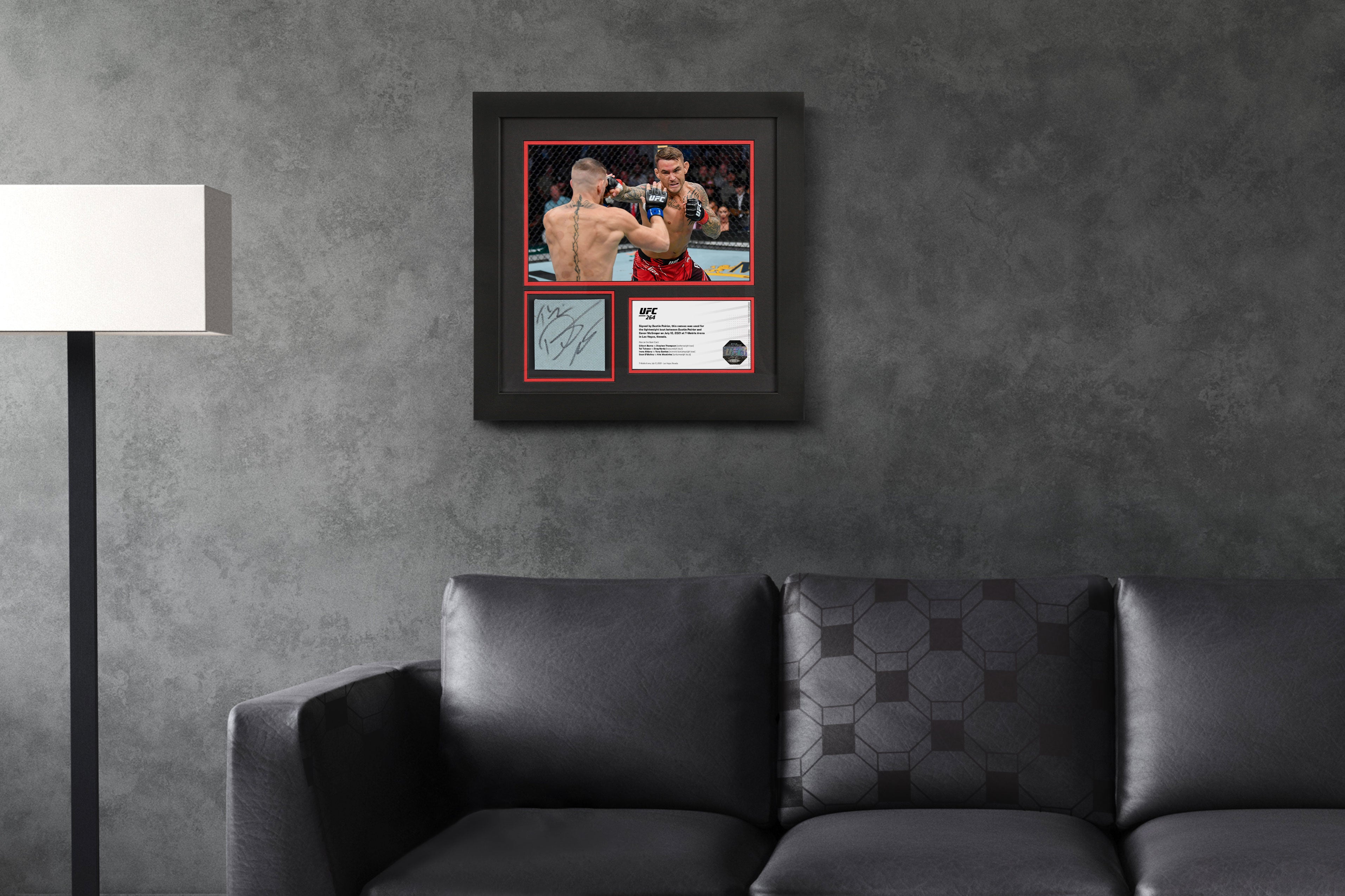 Dustin Poirier UFC 264 Signed Canvas & Photo