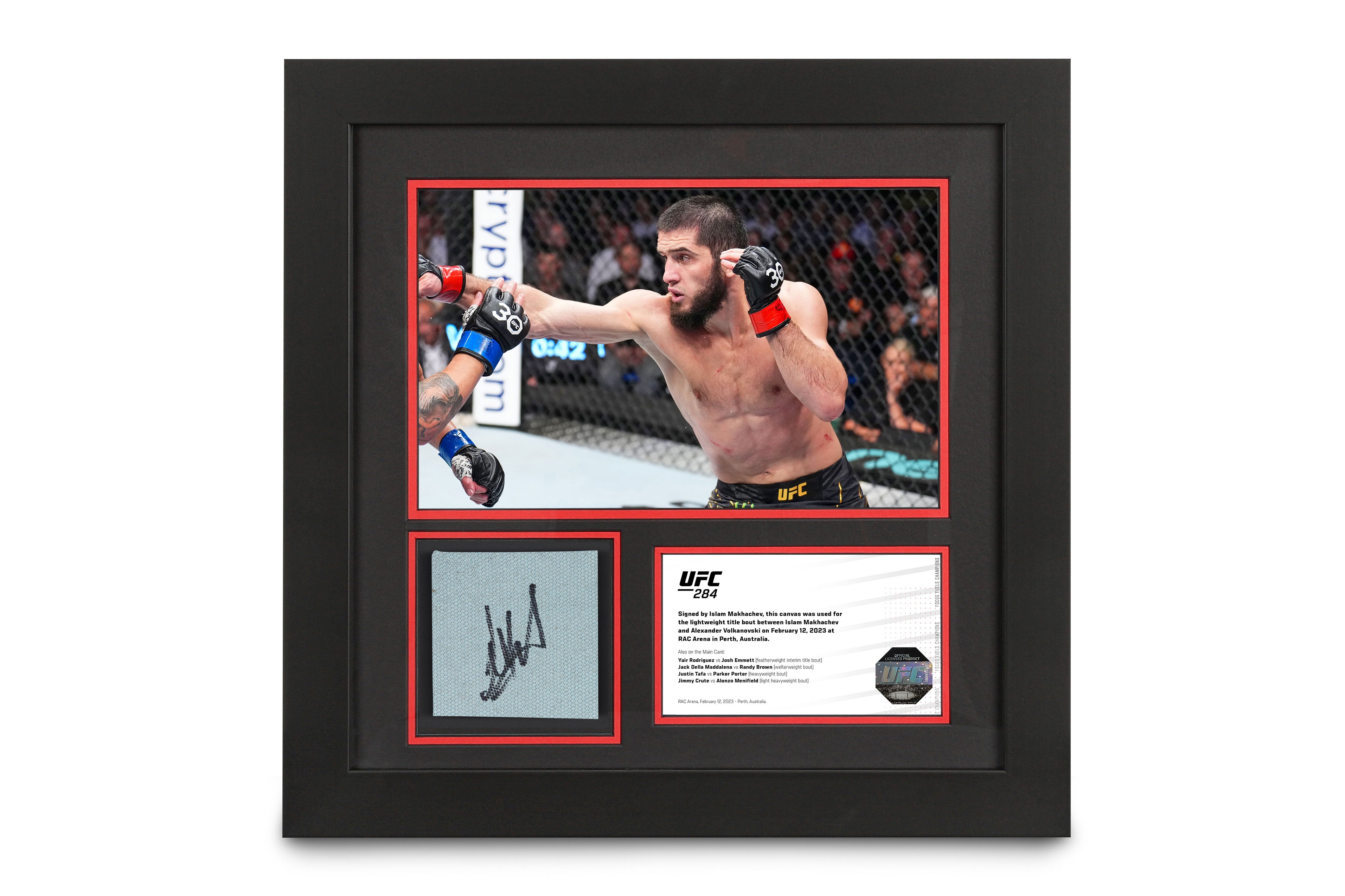 Islam Makhachev UFC 284 Signed Canvas & Photo