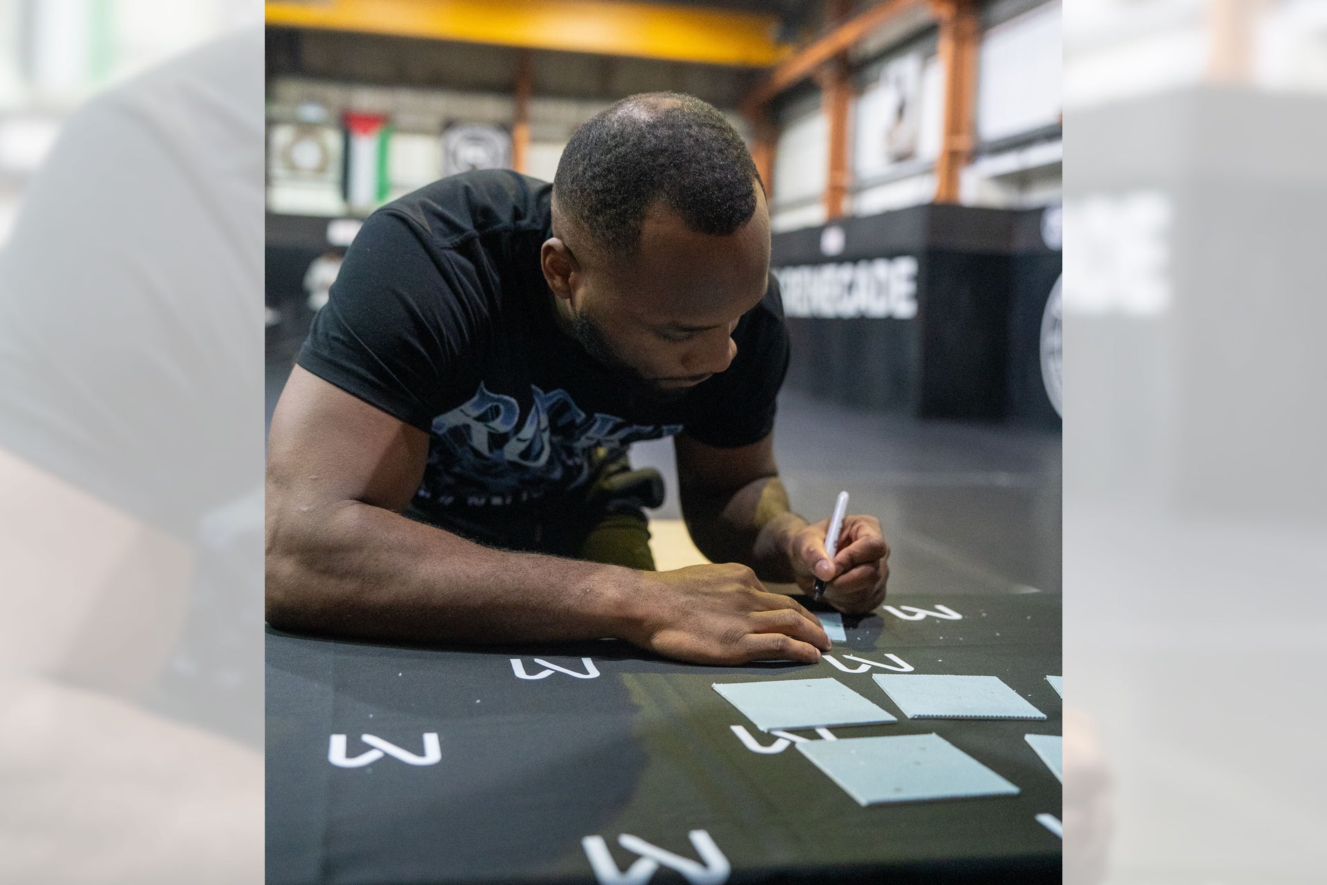 Leon Edwards Signed UFC 296 Canvas & Photo