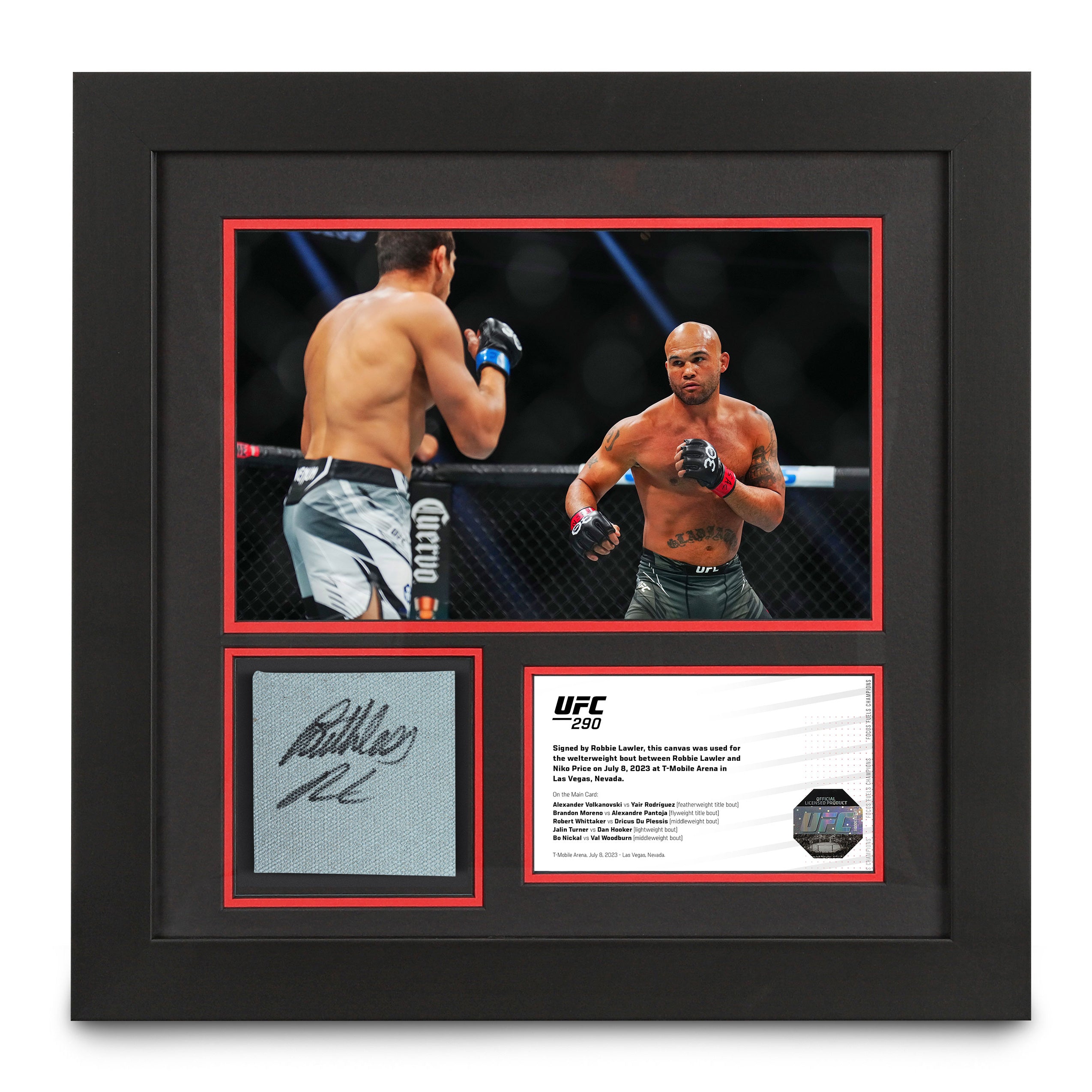 Robbie Lawler UFC 290 Signed Canvas & Photo