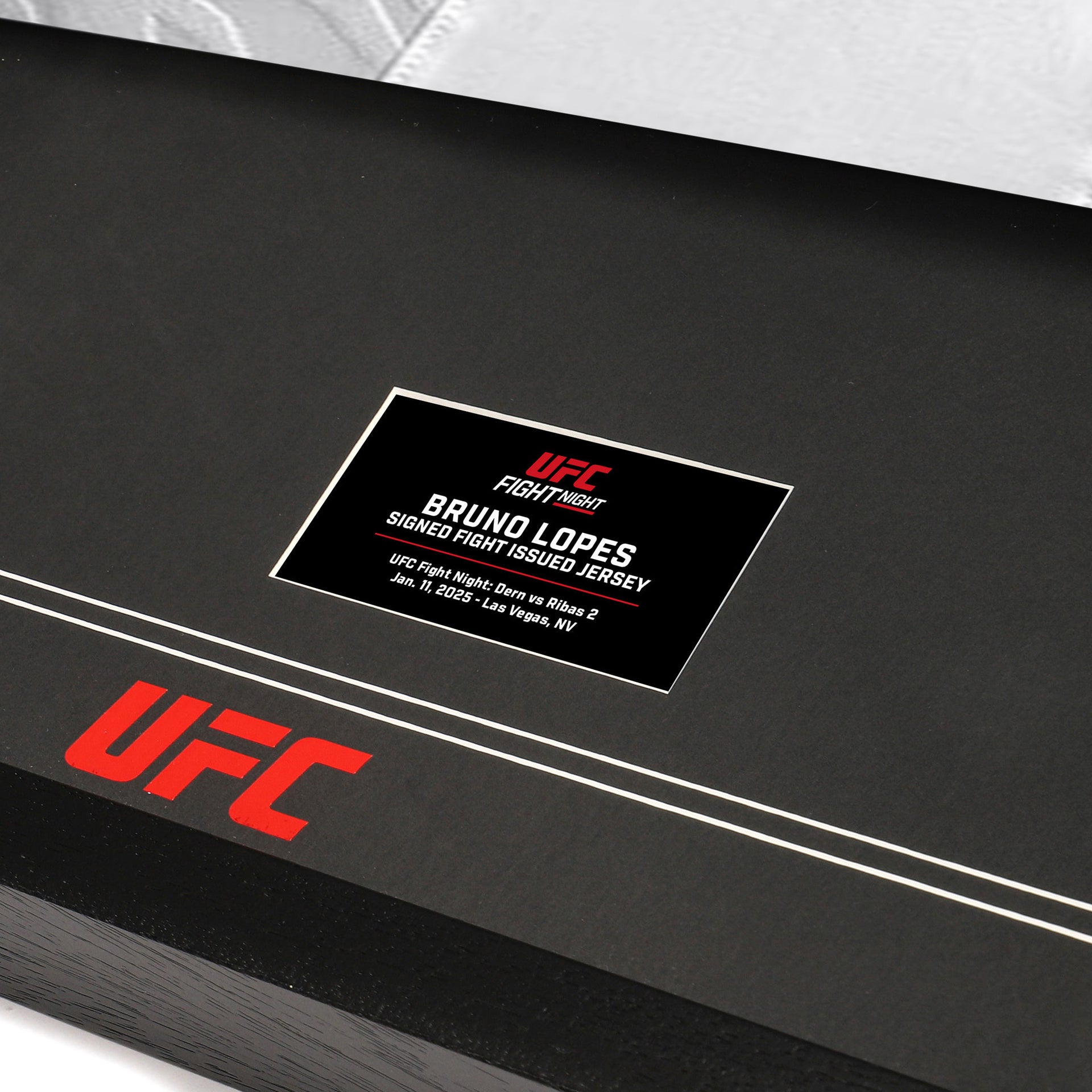 Bruno Lopes Signed 1-of-1 Fight Issued Jersey UFC Fight Night: Dern vs Ribas