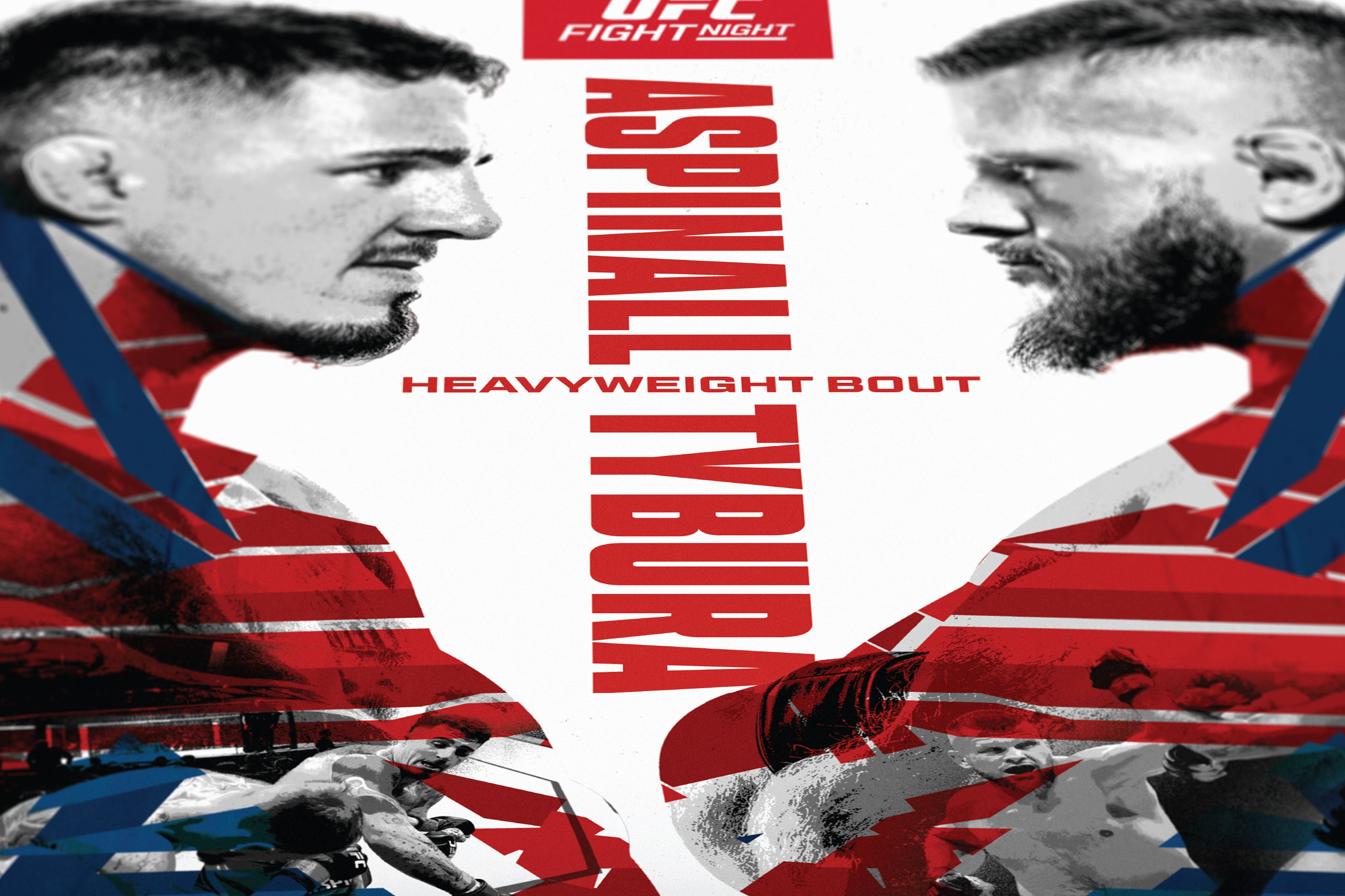 UFC Fight Night: Aspinall vs Tybura Autographed Event Poster