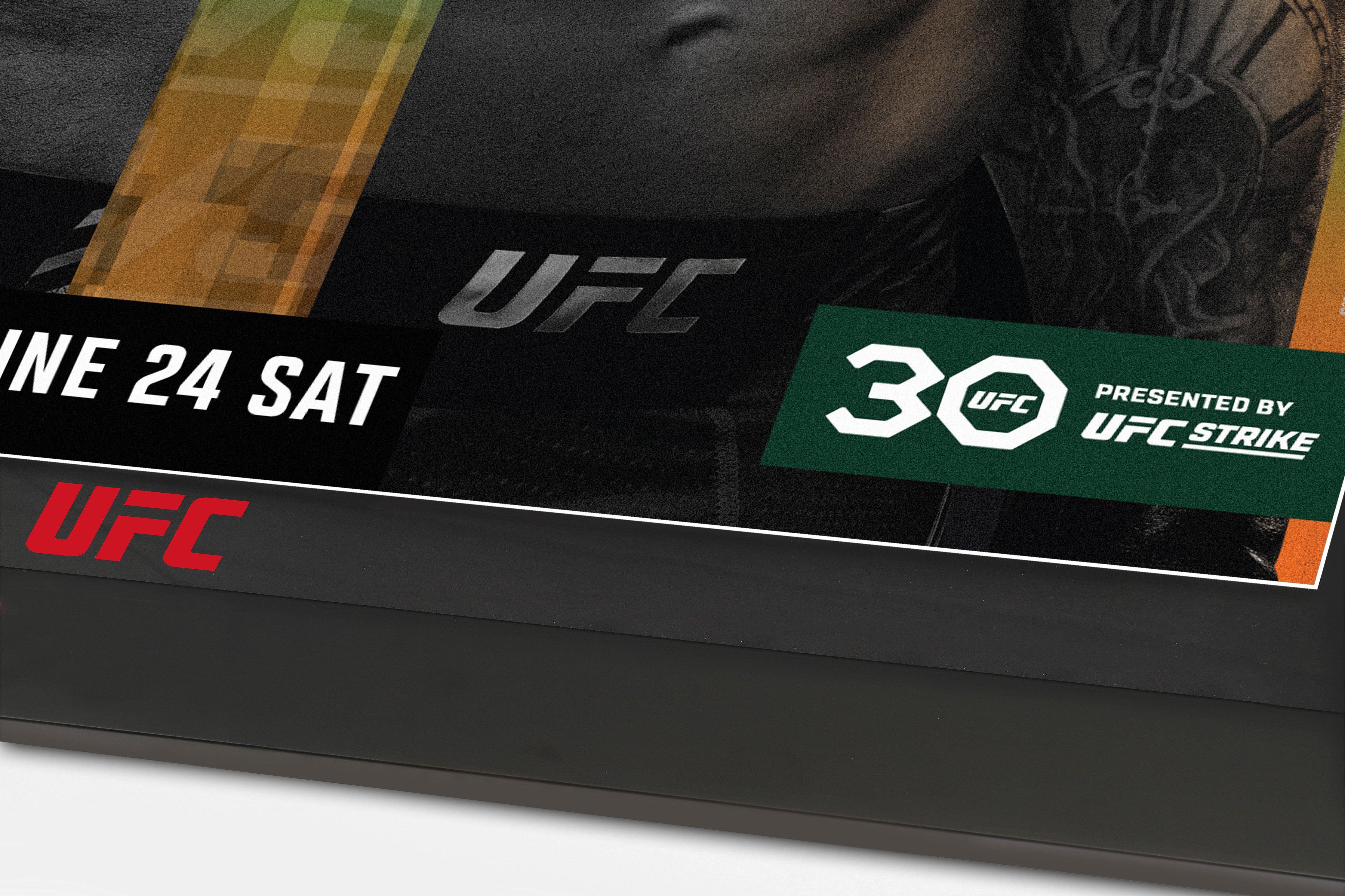UFC Fight Night: Emmett vs Topuria Autographed Event Poster