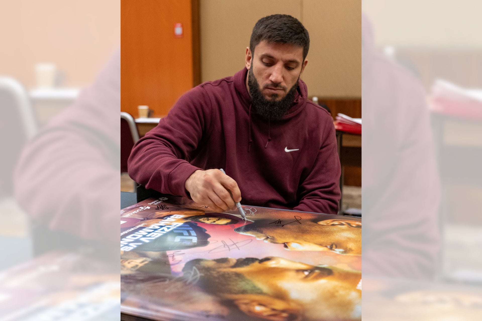 UFC Fight Night: Hill vs Rountree Jr Autographed Event Poster