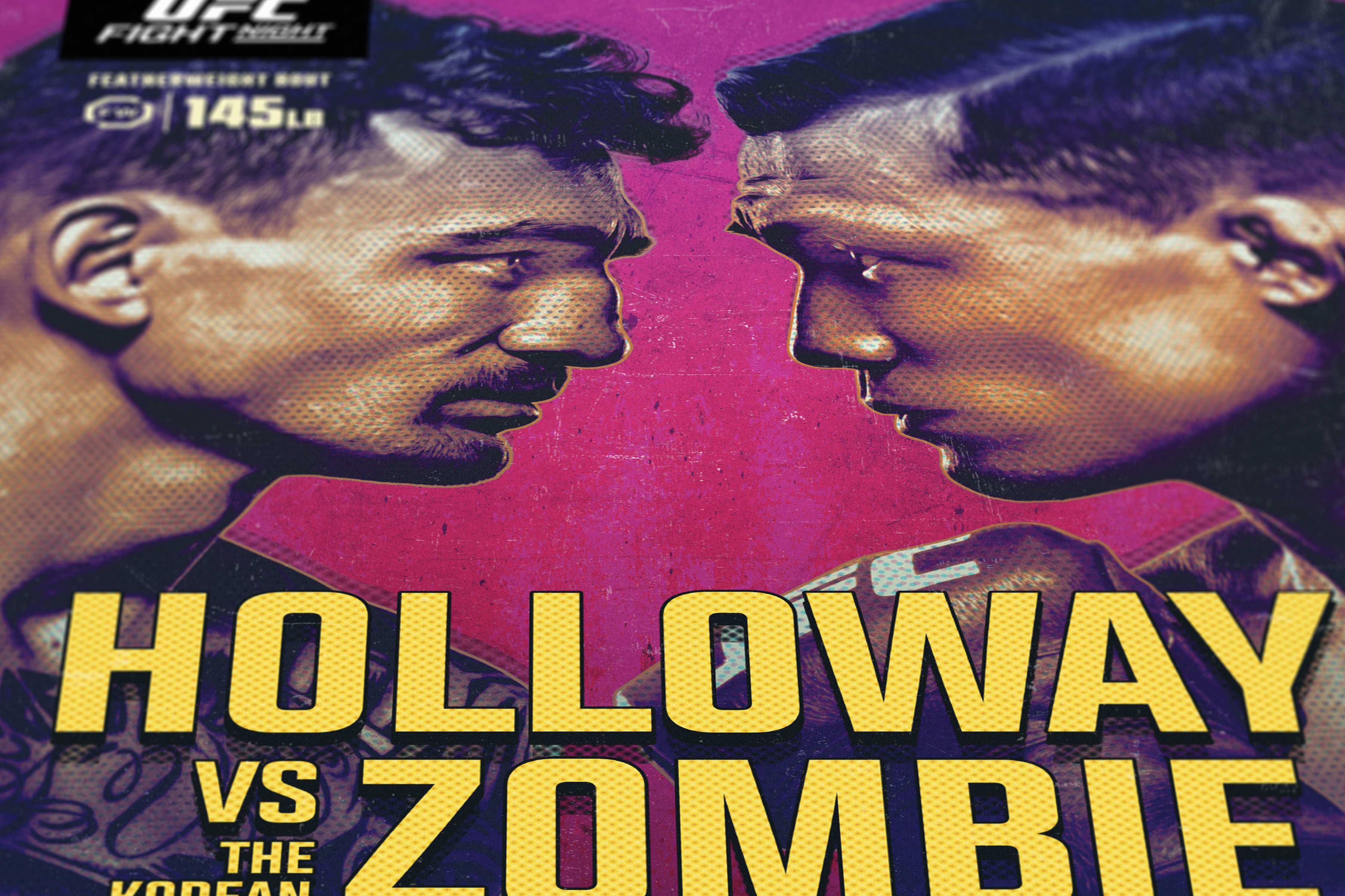 UFC Fight Night: Holloway vs The Korean Zombie Autographed Event Poster