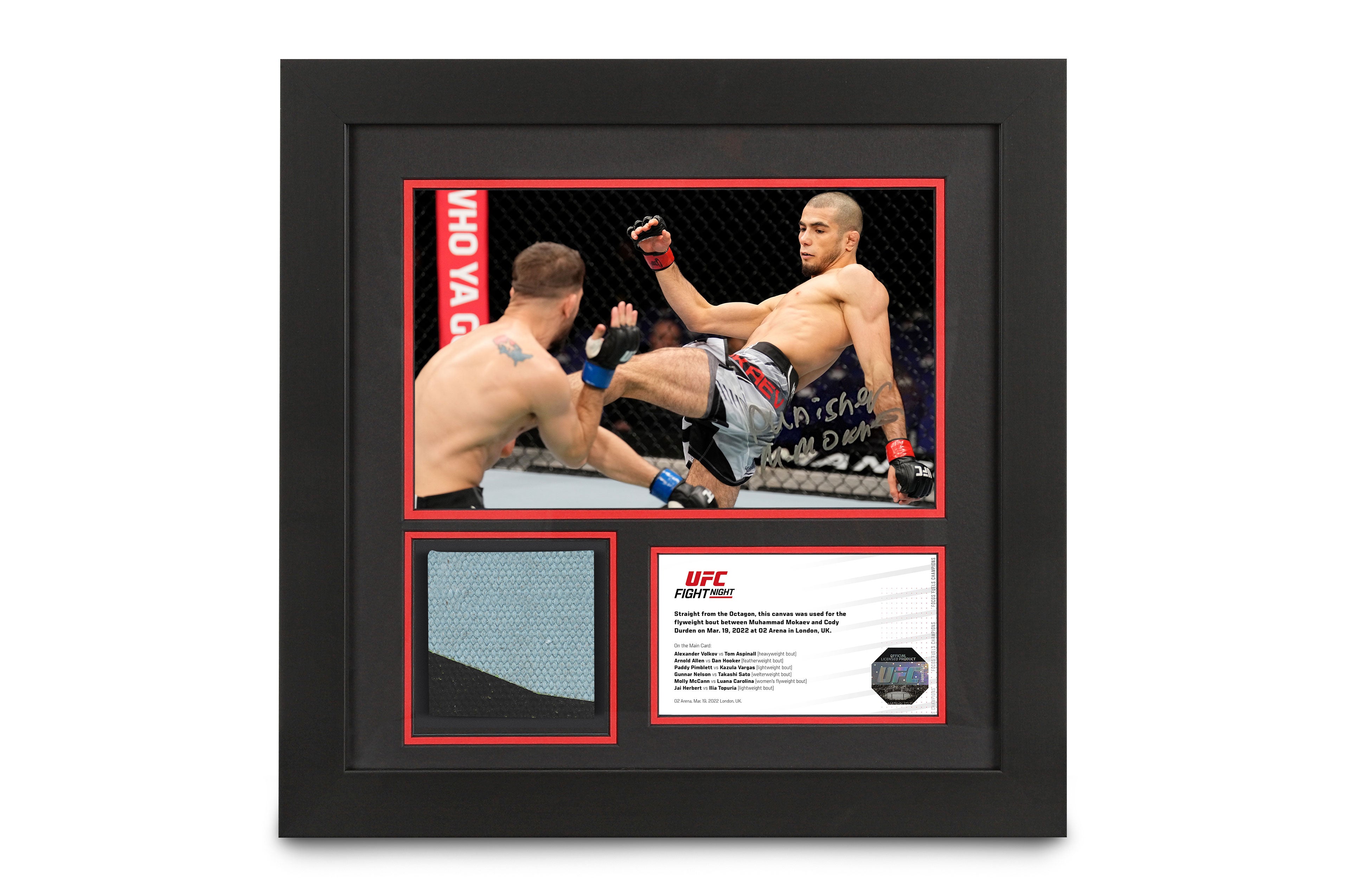 Muhammad Mokaev UFC Fight Night: Volkov vs Aspinall Signed Canvas & Photo