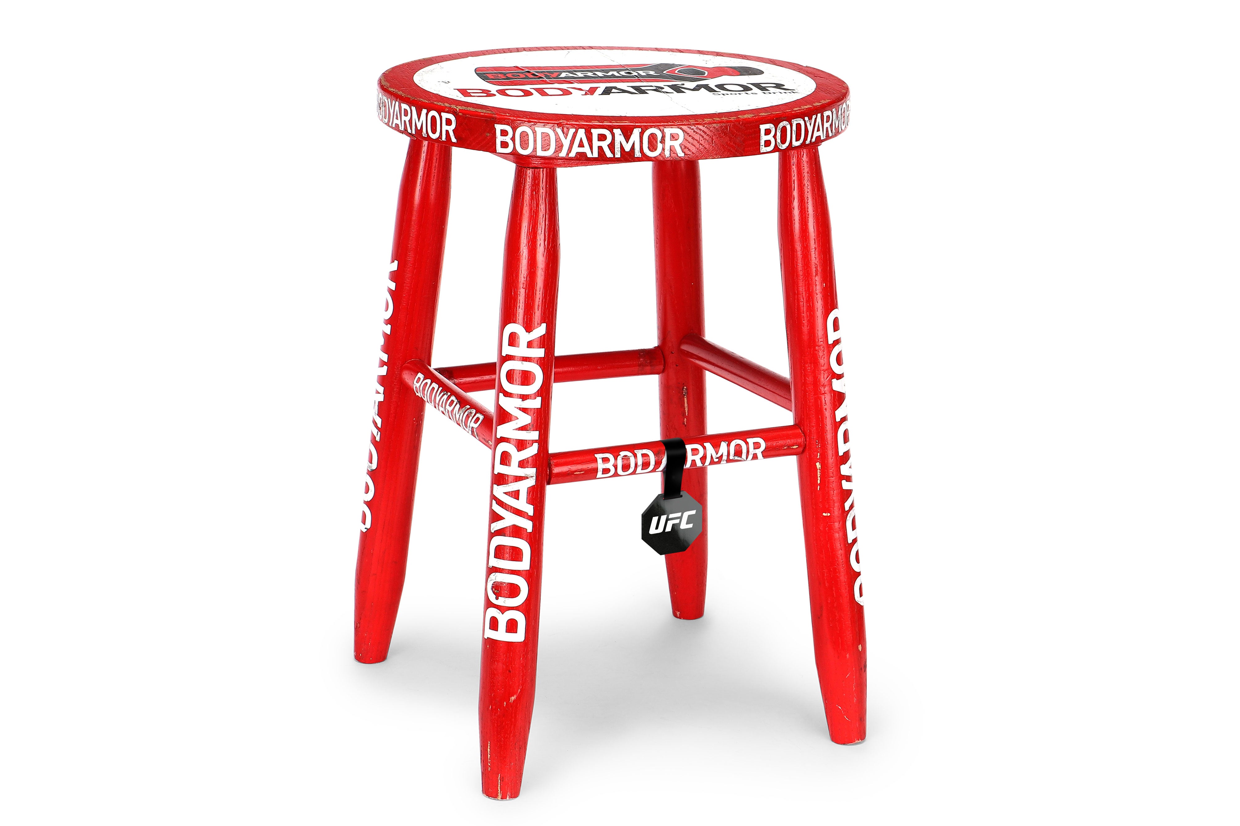 UFC on ESPN: Thompson vs. Holland (FN 118) Event Used Cornerman Stool - Red