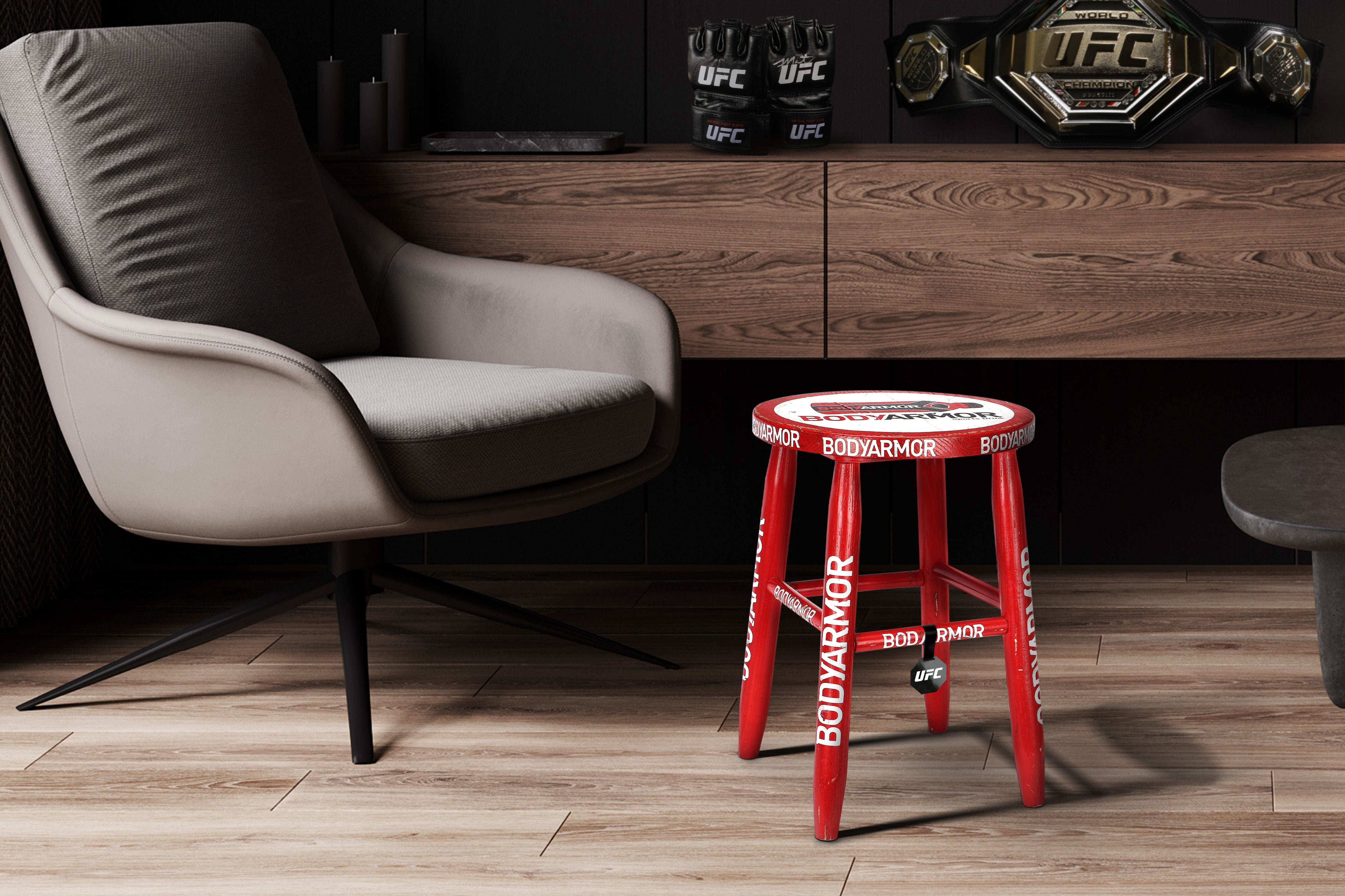 UFC on ESPN: Thompson vs. Holland (FN 118) Event Used Cornerman Stool - Red