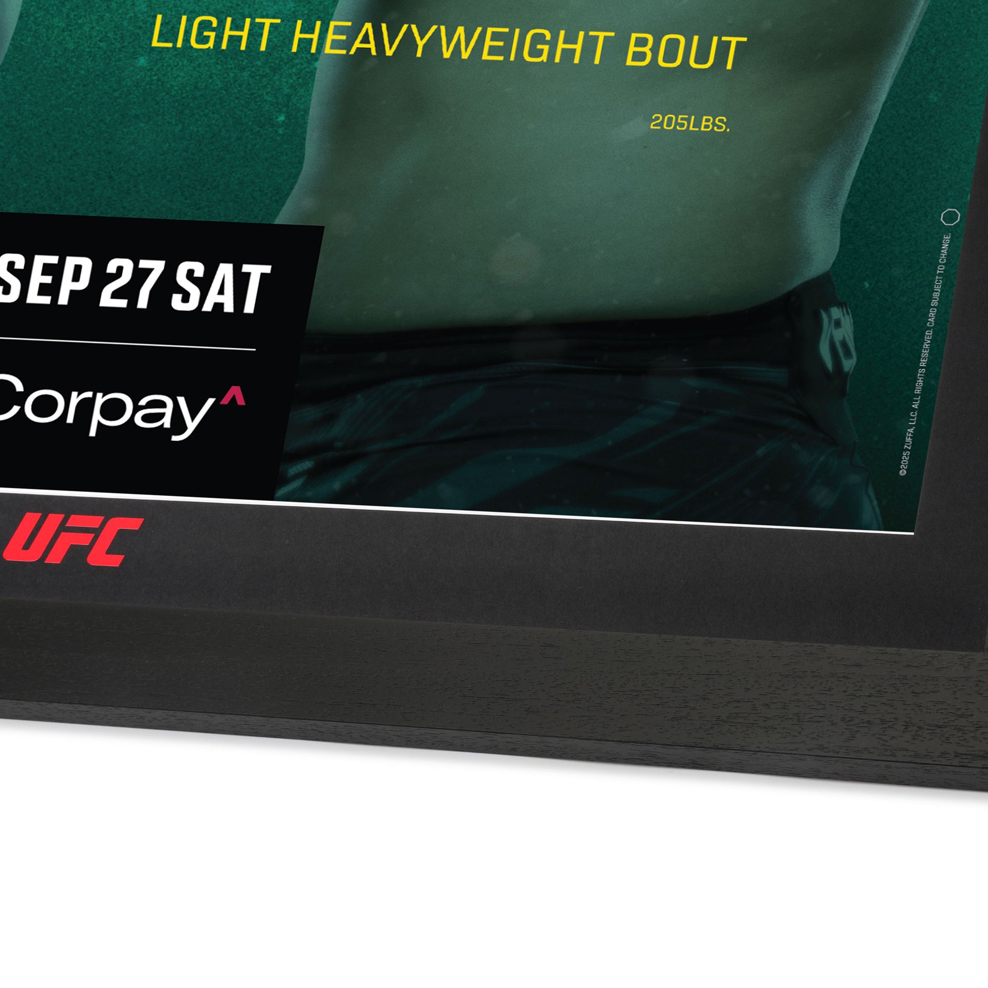 UFC Fight Night: Ulberg vs Reyes Autographed Event Poster