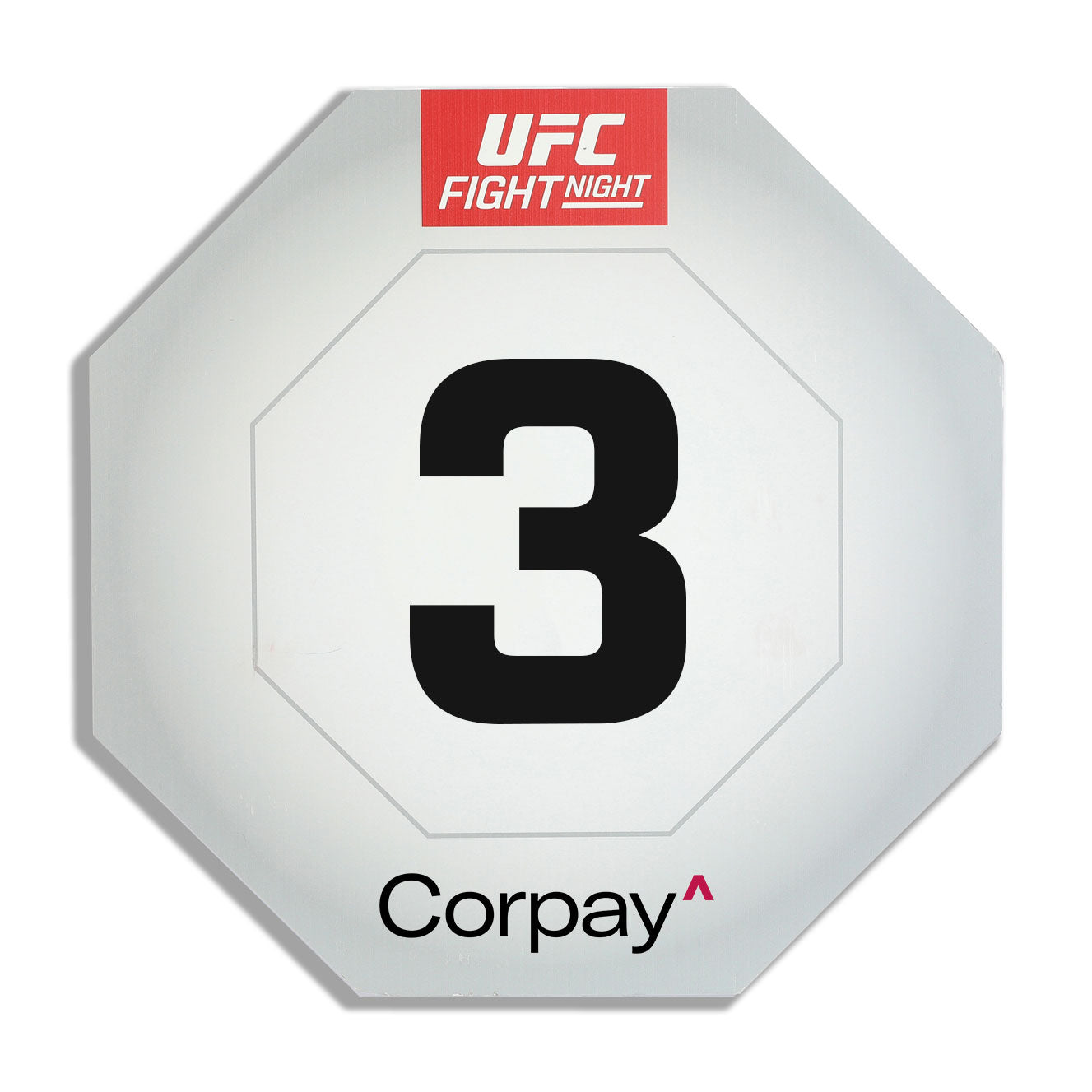 UFC Fight Night: Ulberg vs Reyes Event Used Round Card Three