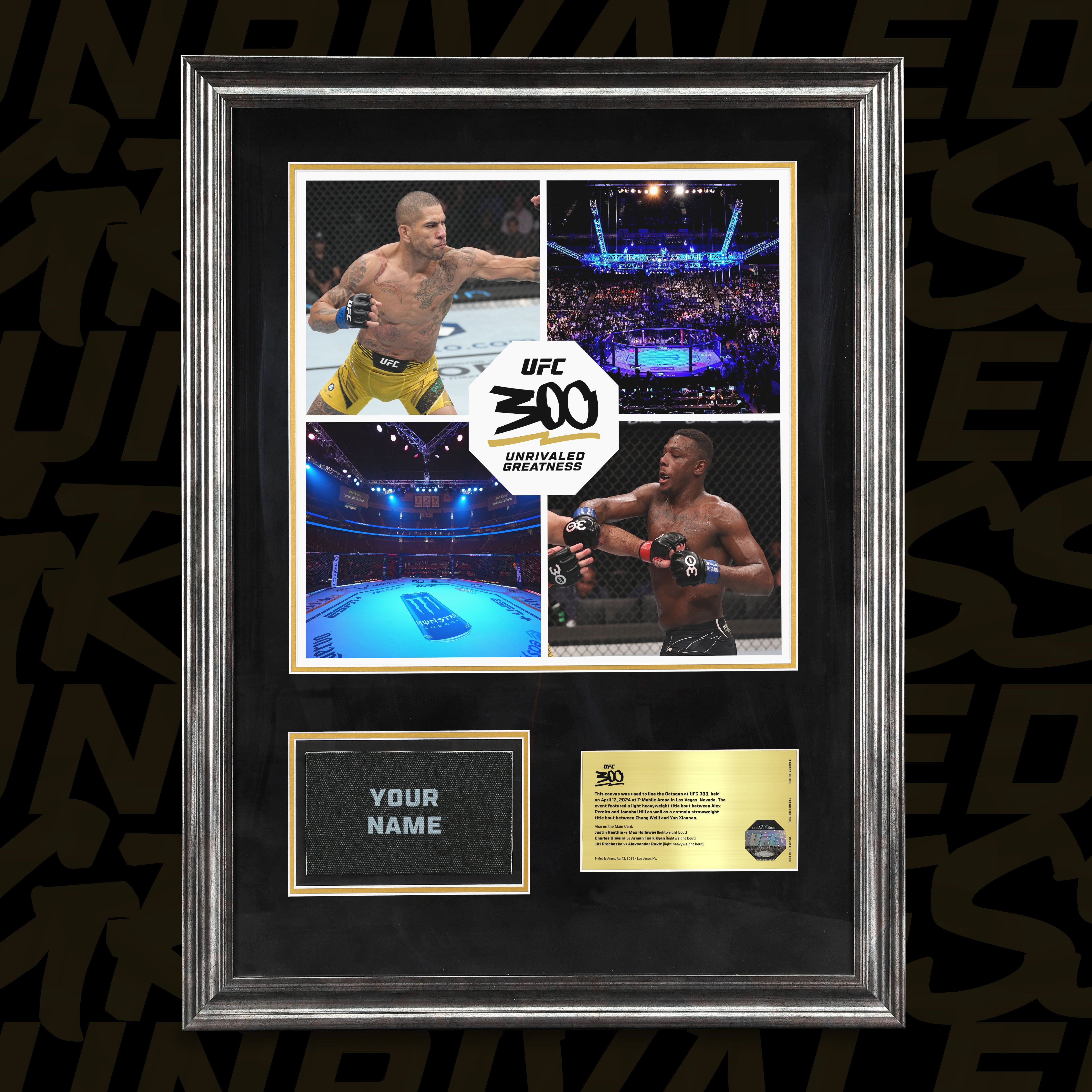 SOLD OUT: UFC 300 Name on Canvas