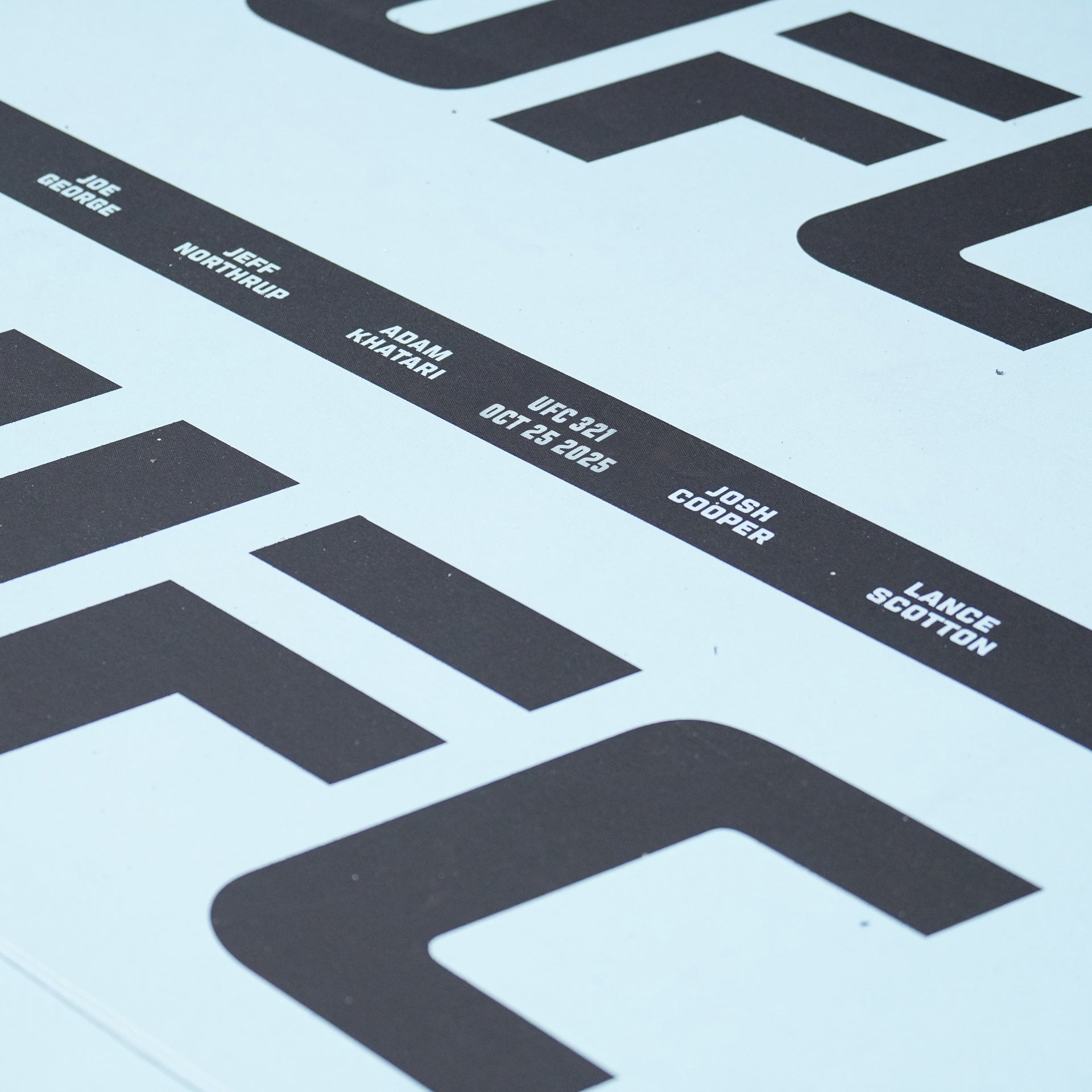 UFC 321: Aspinall vs Gane Event Name on Canvas