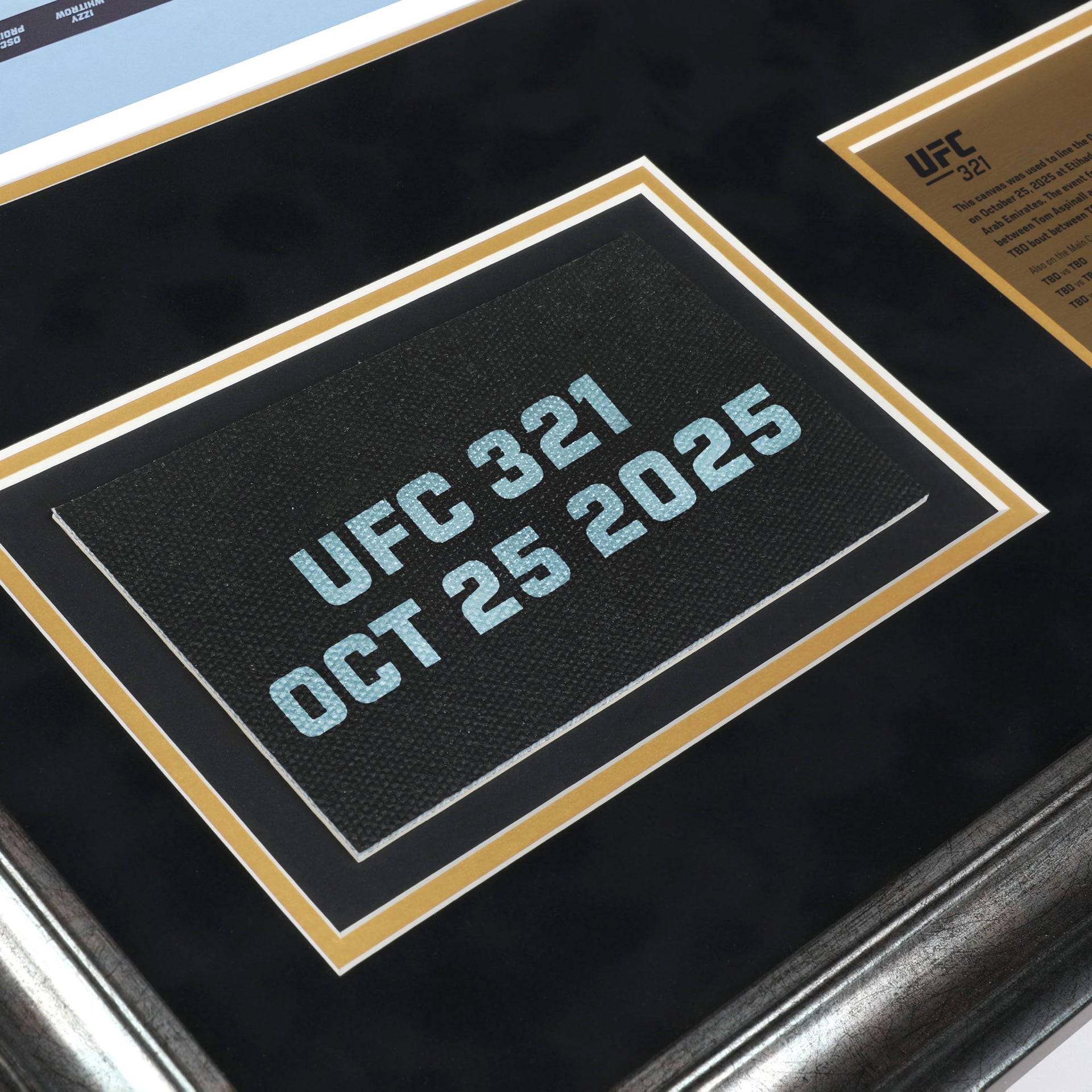 UFC 321: Aspinall vs Gane Event Name on Canvas