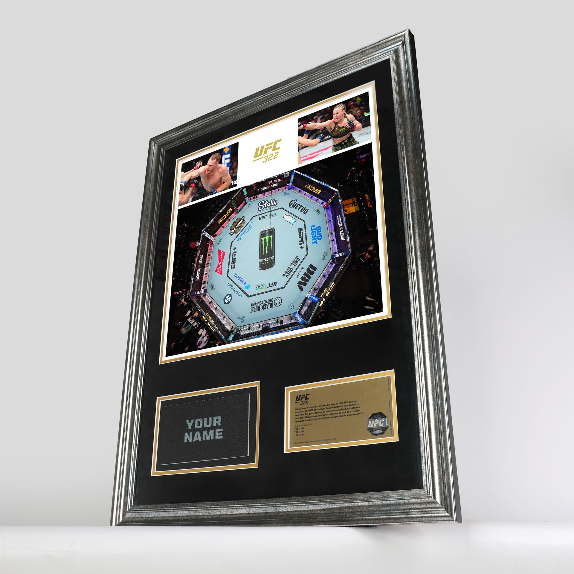 SOLD OUT: UFC 322: Della Maddalena vs Makhachev Name on Canvas