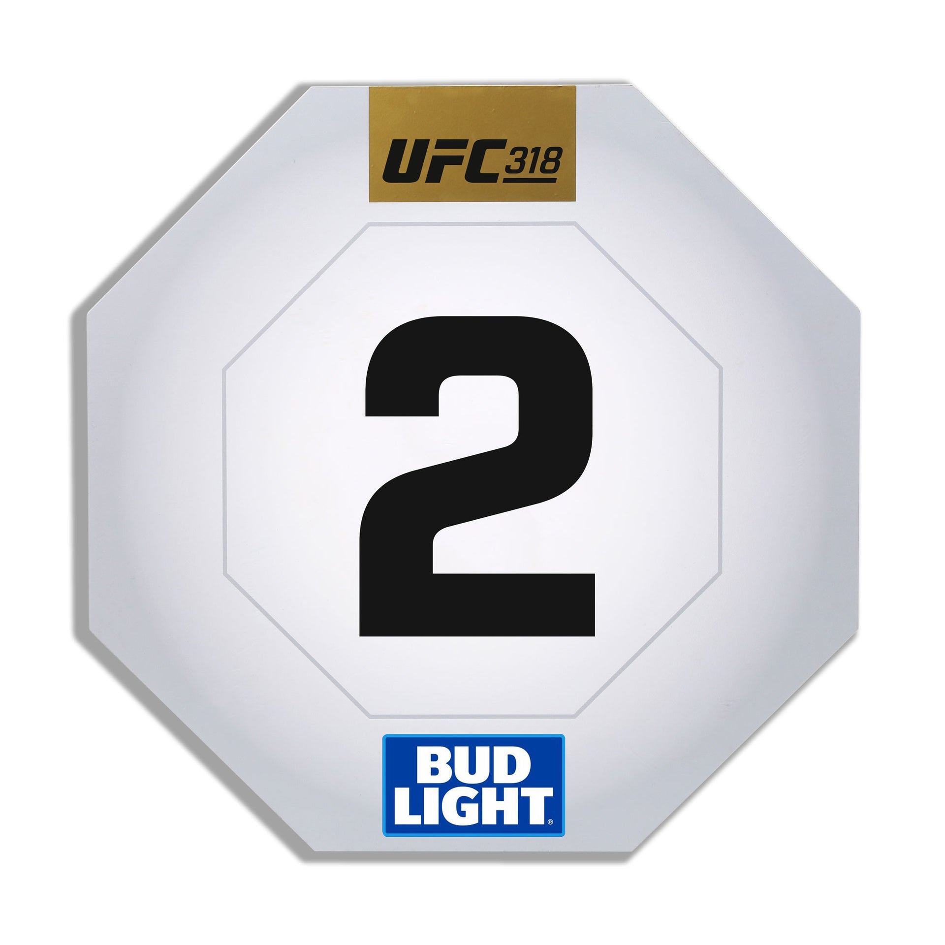 UFC 318: Holloway vs Poirier 3 Event Used Round Card Two