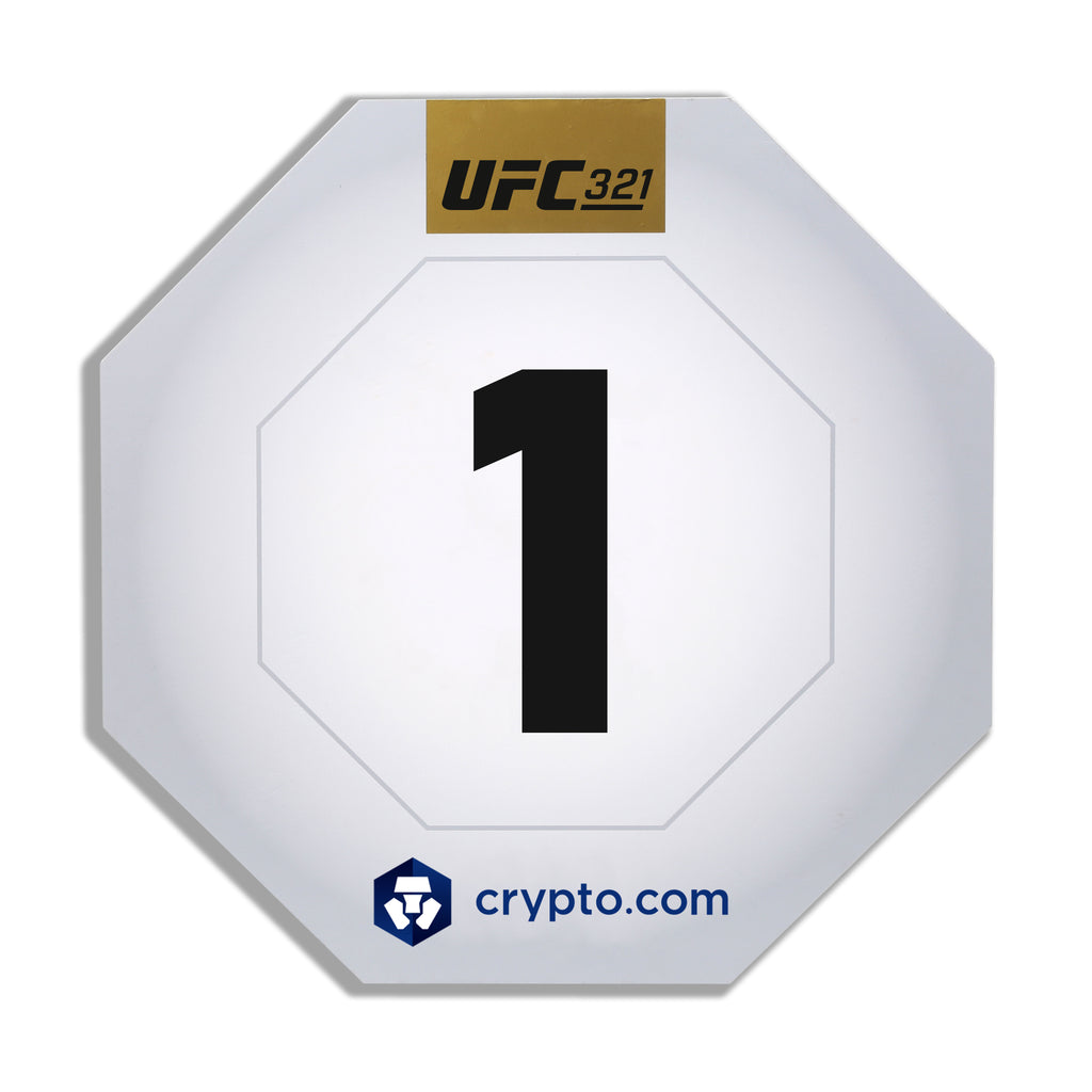 UFC 321: Aspinall vs Gane Event Used Round Card One