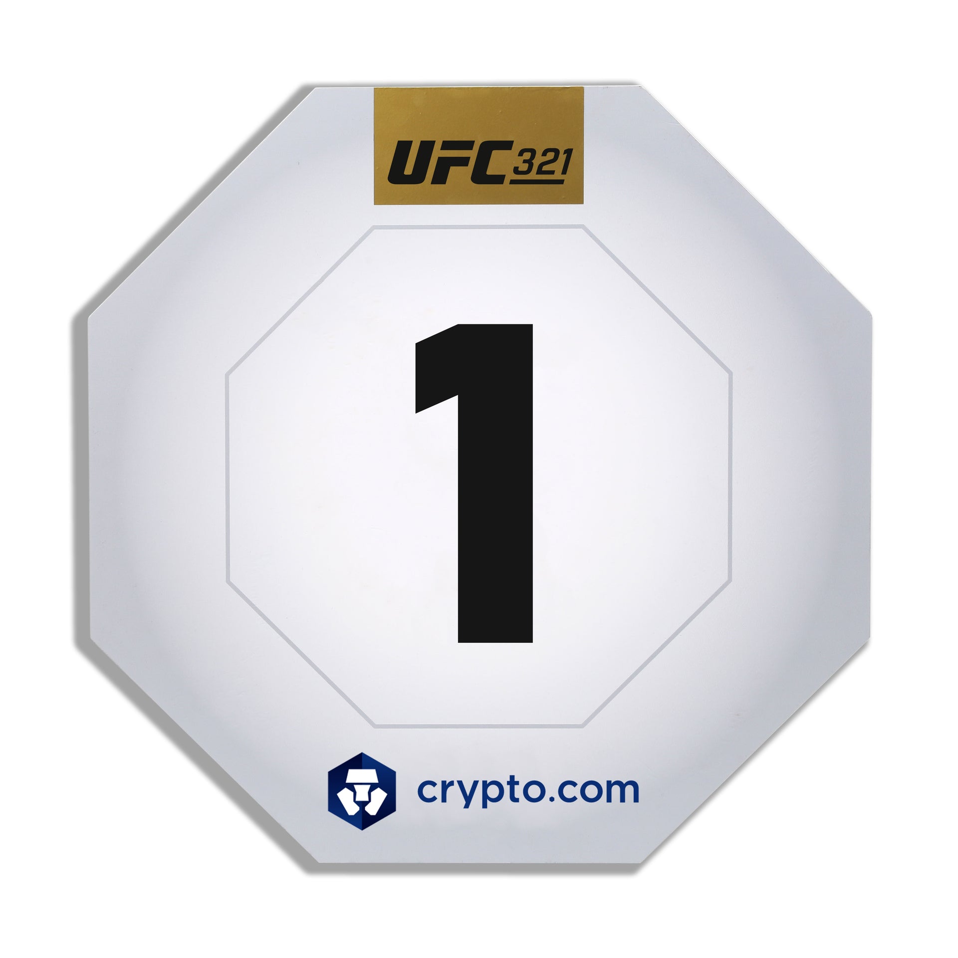 UFC 321: Aspinall vs Gane Event Used Round Card One