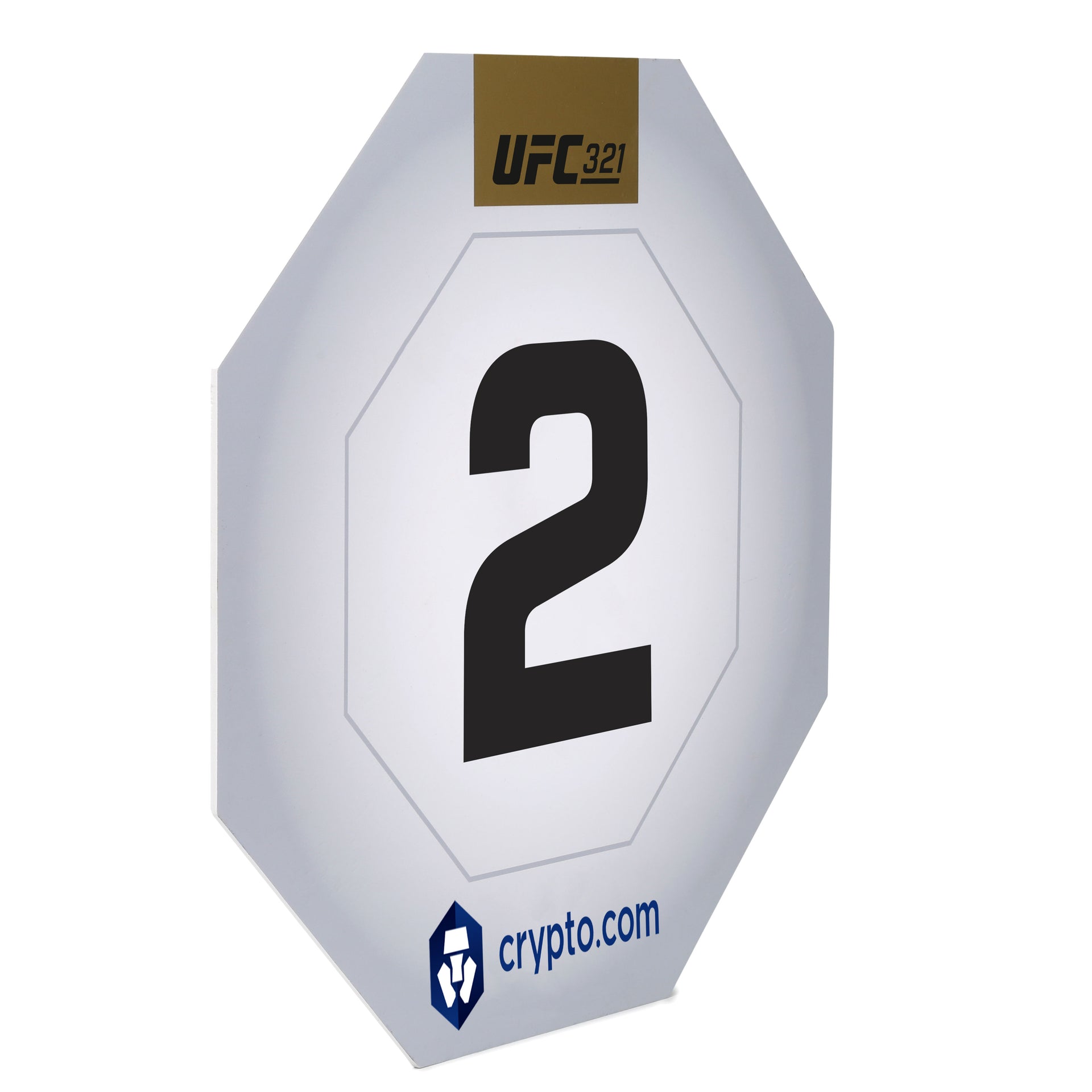 UFC 321: Aspinall vs Gane Event Used Round Card Two