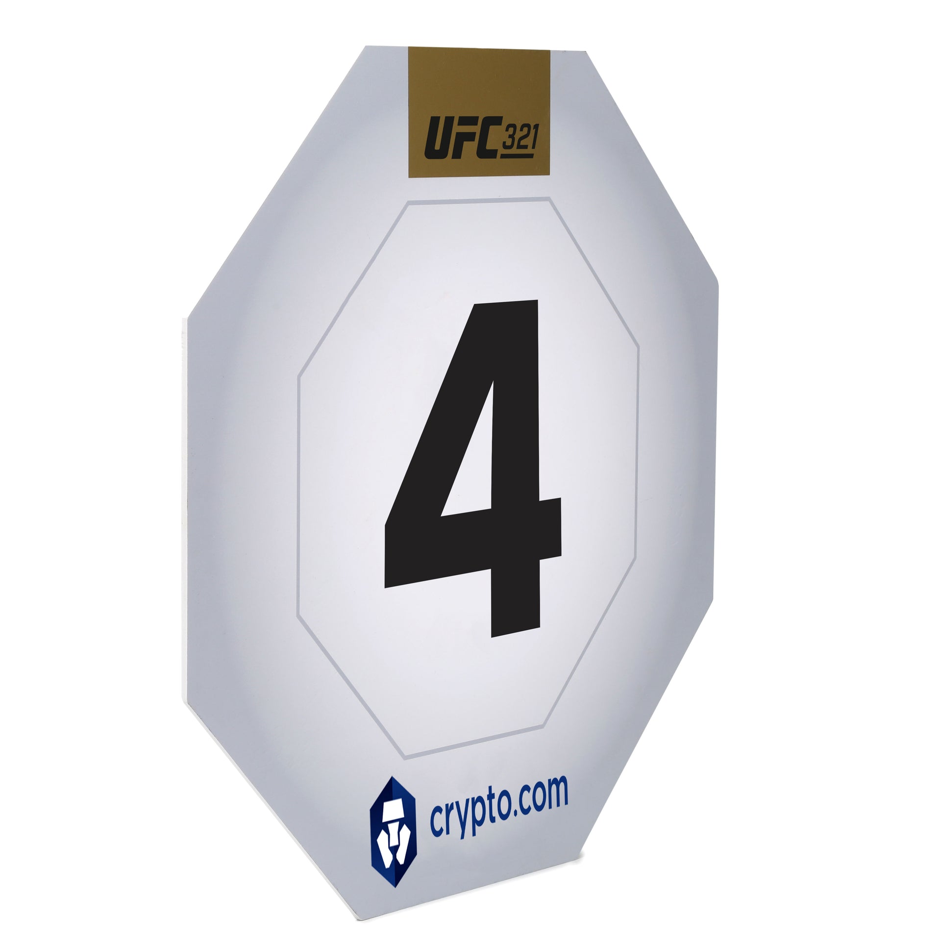 UFC 321: Aspinall vs Gane Event Used Round Card Four