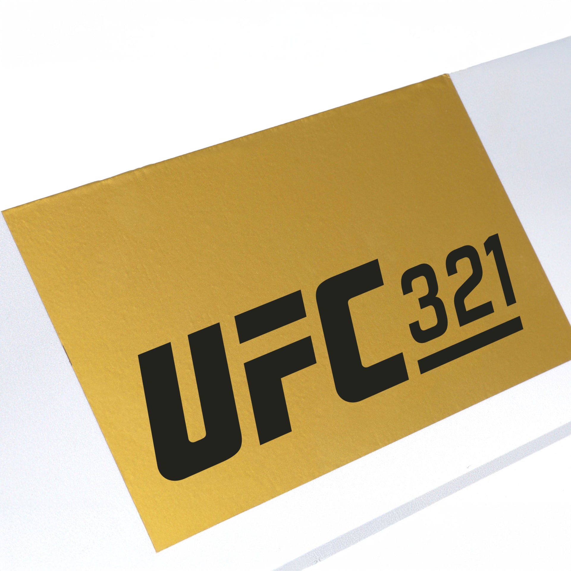 UFC 321: Aspinall vs Gane Event Used Round Card One