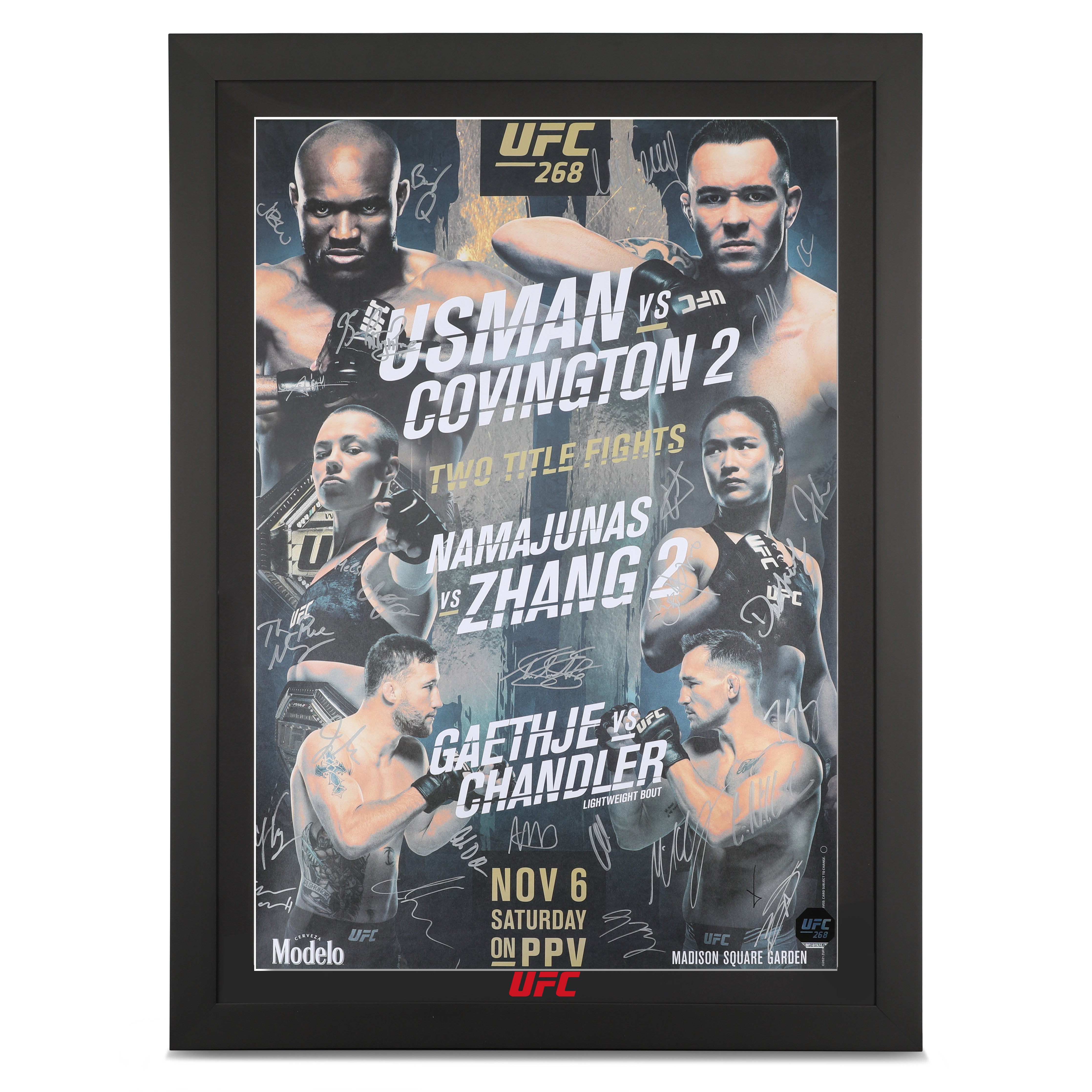 UFC 268: Usman vs. Covington 2 Signed Event Poster