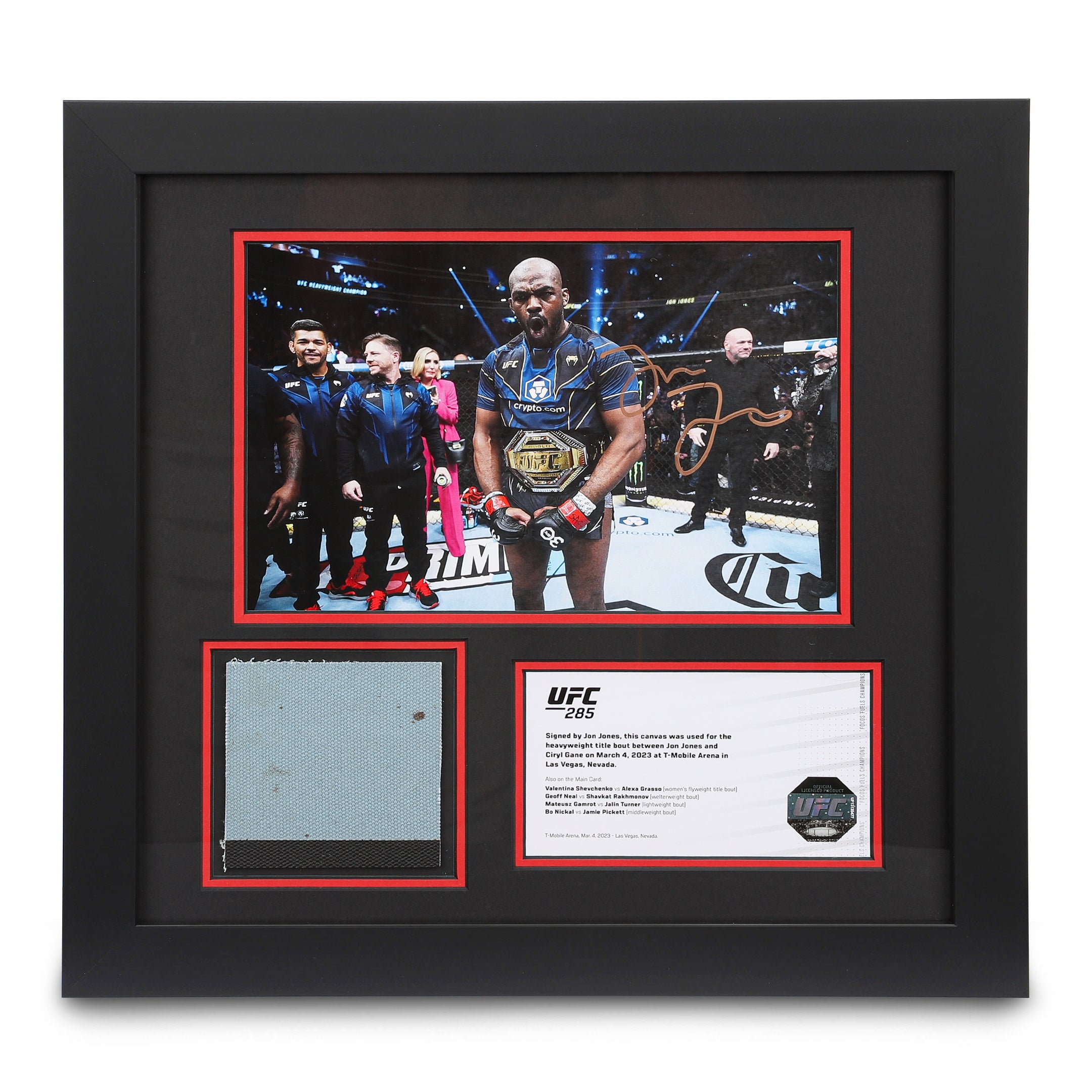 Jon Jones Canvas & Signed Photo UFC 285: Jones vs Gane -edition 1