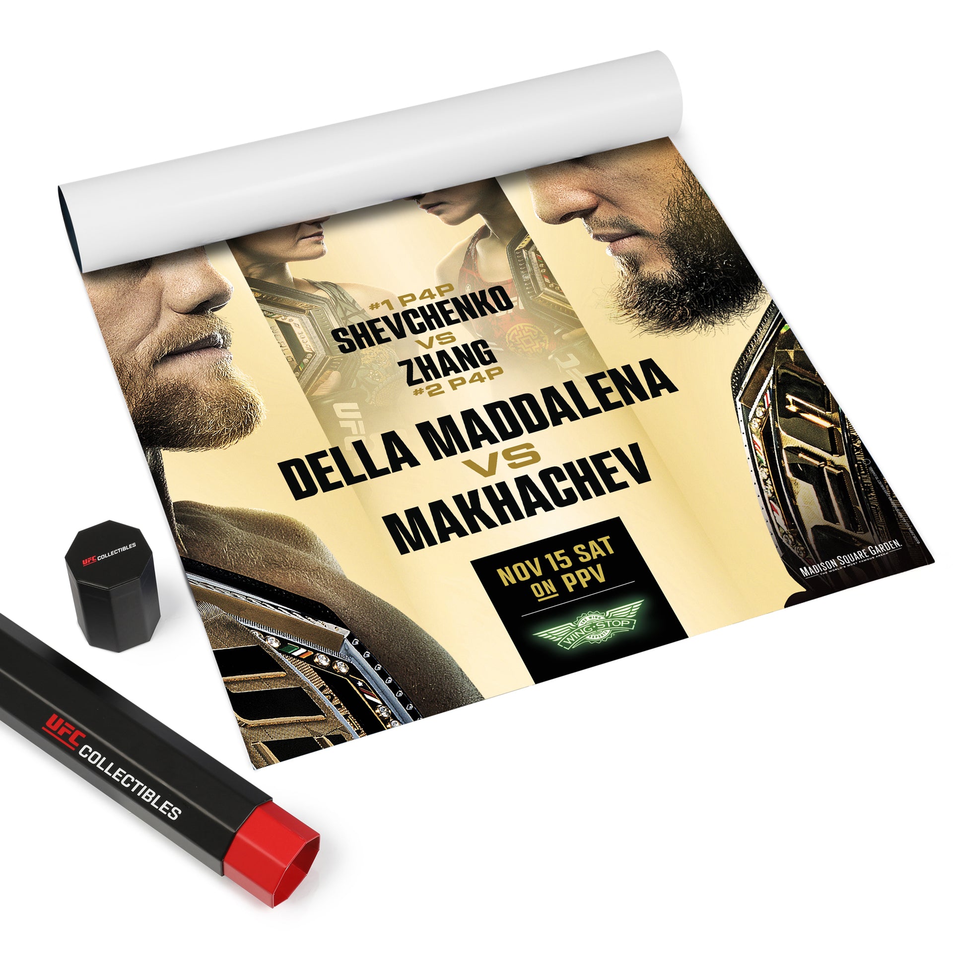 UFC 322: Della Maddalena vs Makhachev Autographed Event Poster