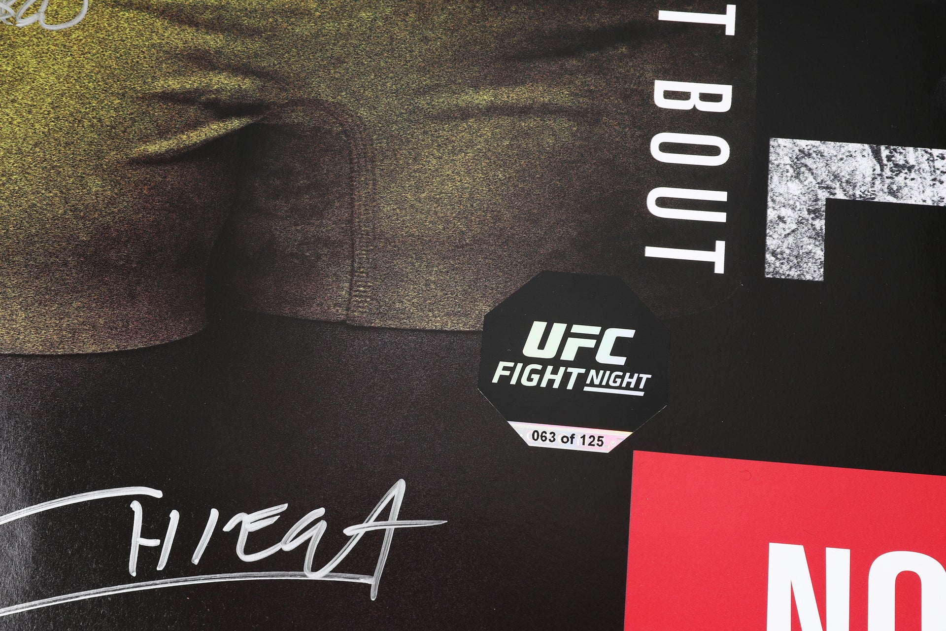 UFC Fight Night: Vieira vs Tate Autographed Event Poster