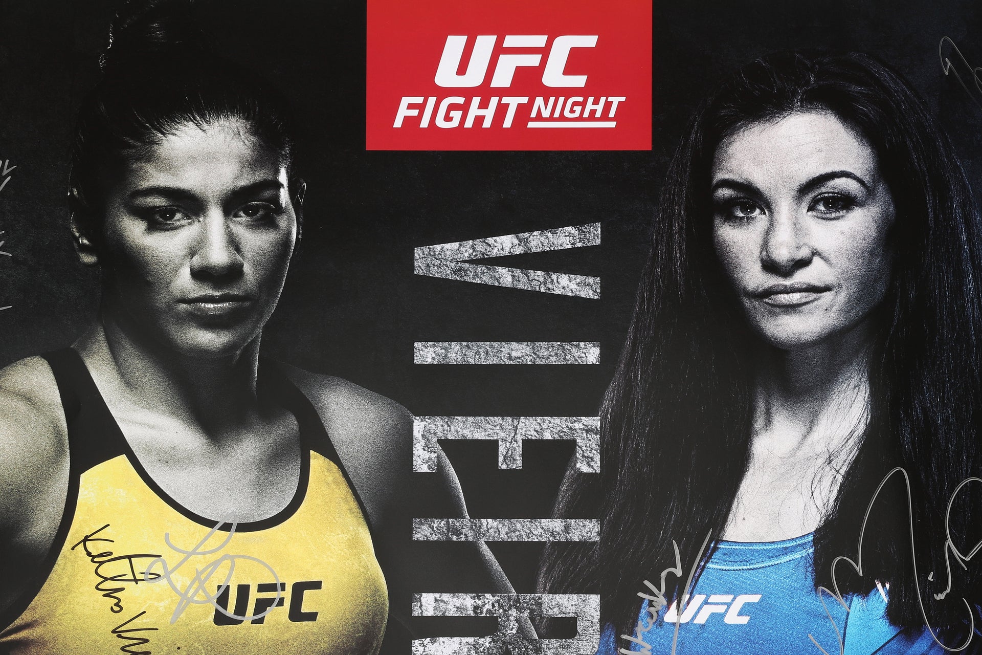UFC Fight Night: Vieira vs Tate Autographed Event Poster