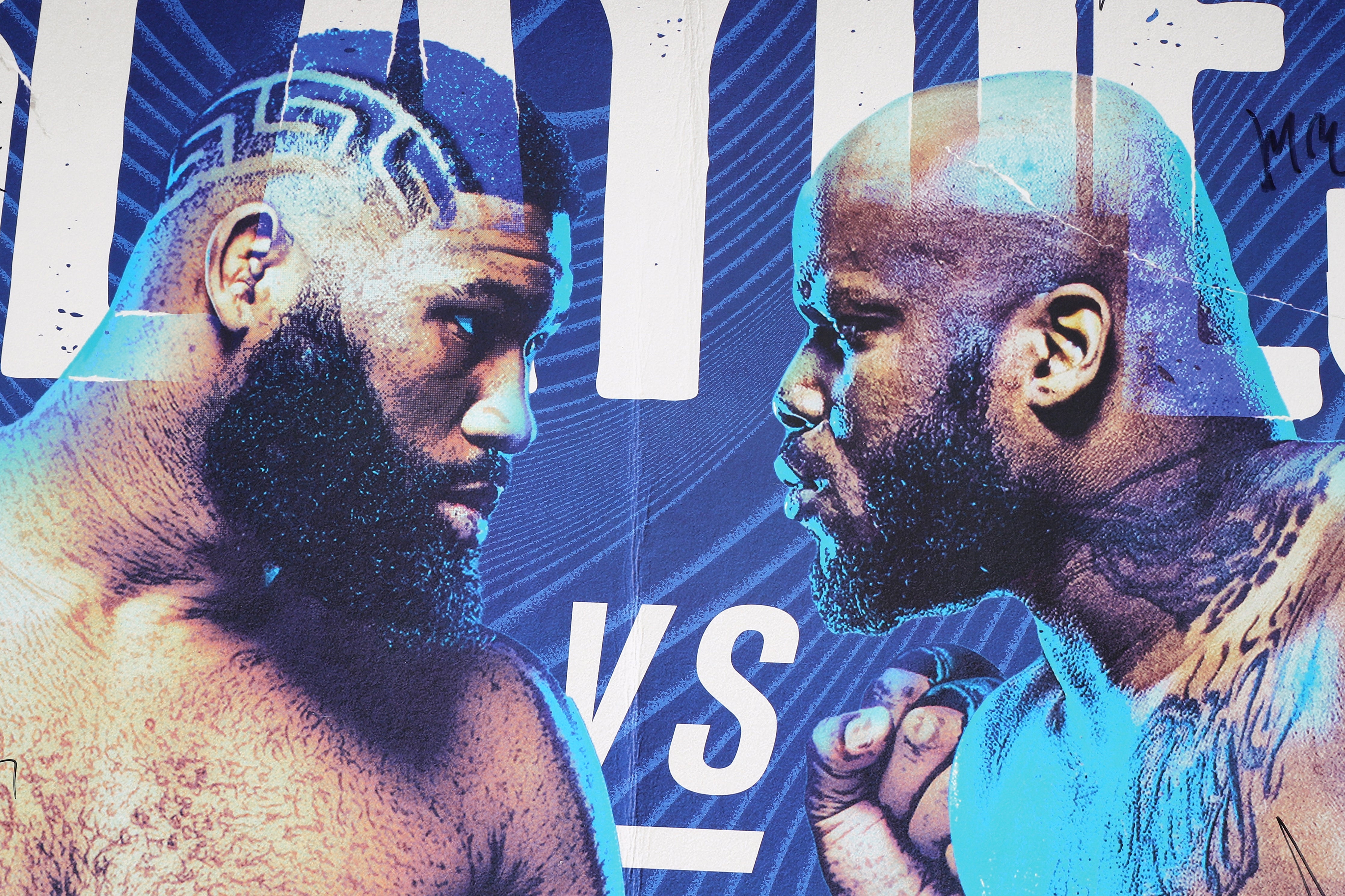 UFC Fight Night: Blaydes vs Lewis Autographed Poster Event Poster