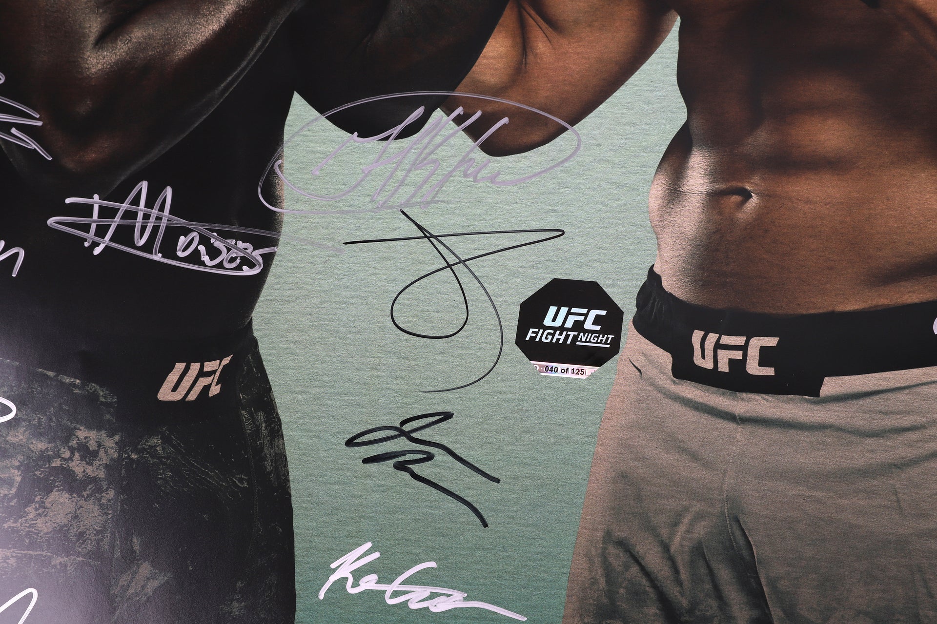UFC Fight Night: Rozenstruik vs Gane Autographed Event Poster