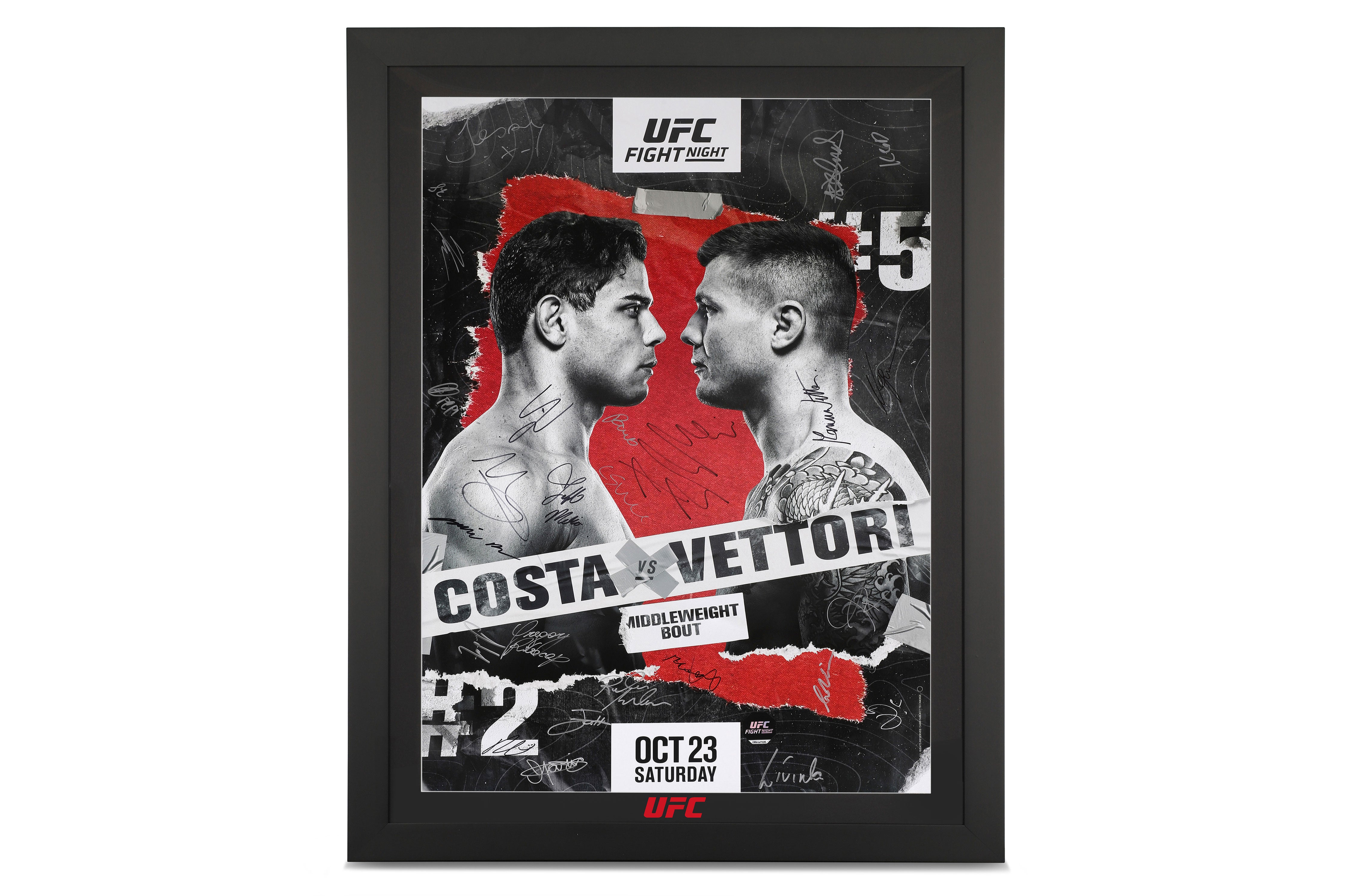 UFC Fight Night: Costa vs Vettori Autographed Event Poster
