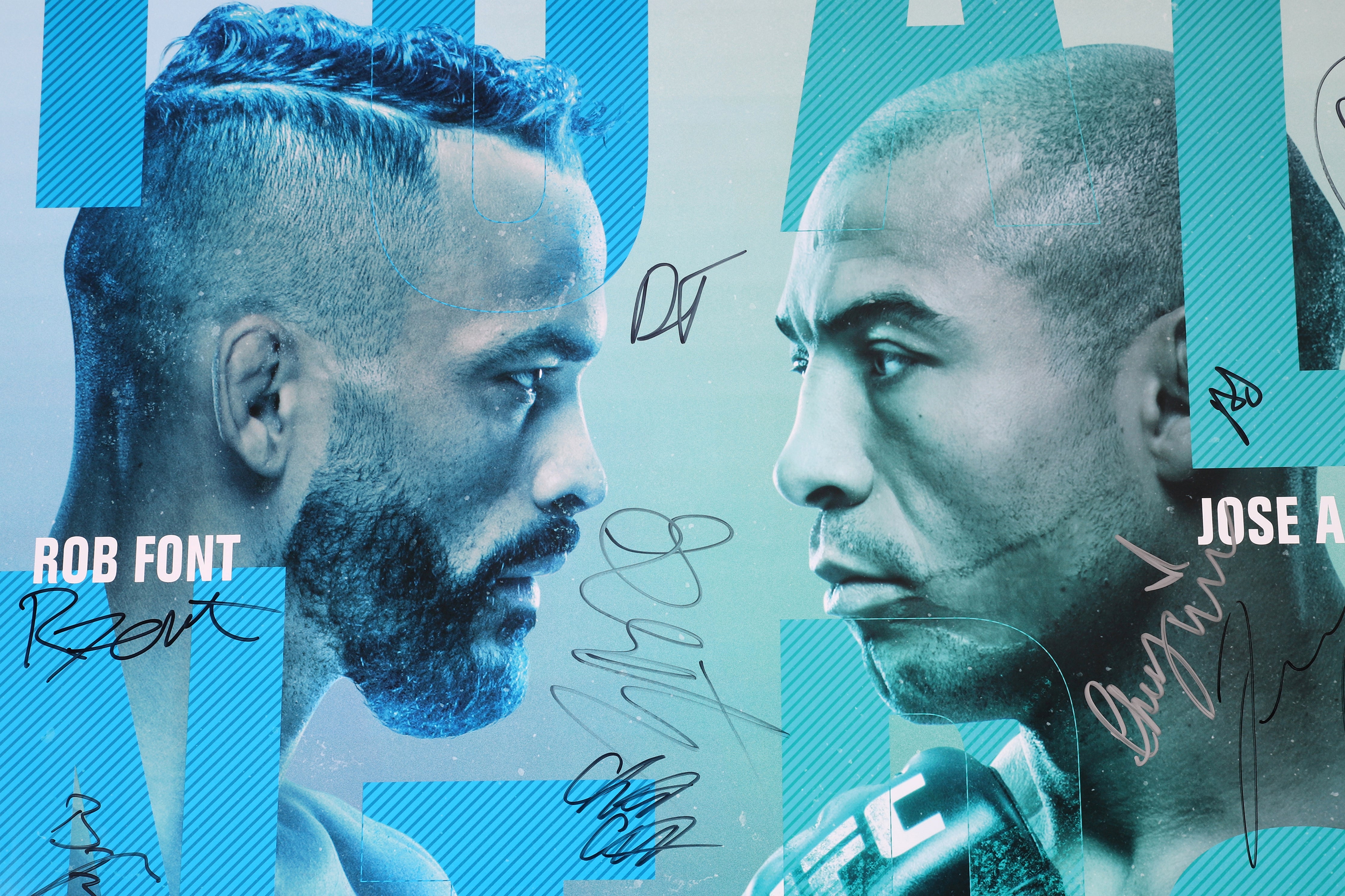 UFC Fight Night: Font vs Aldo Autographed Event Poster