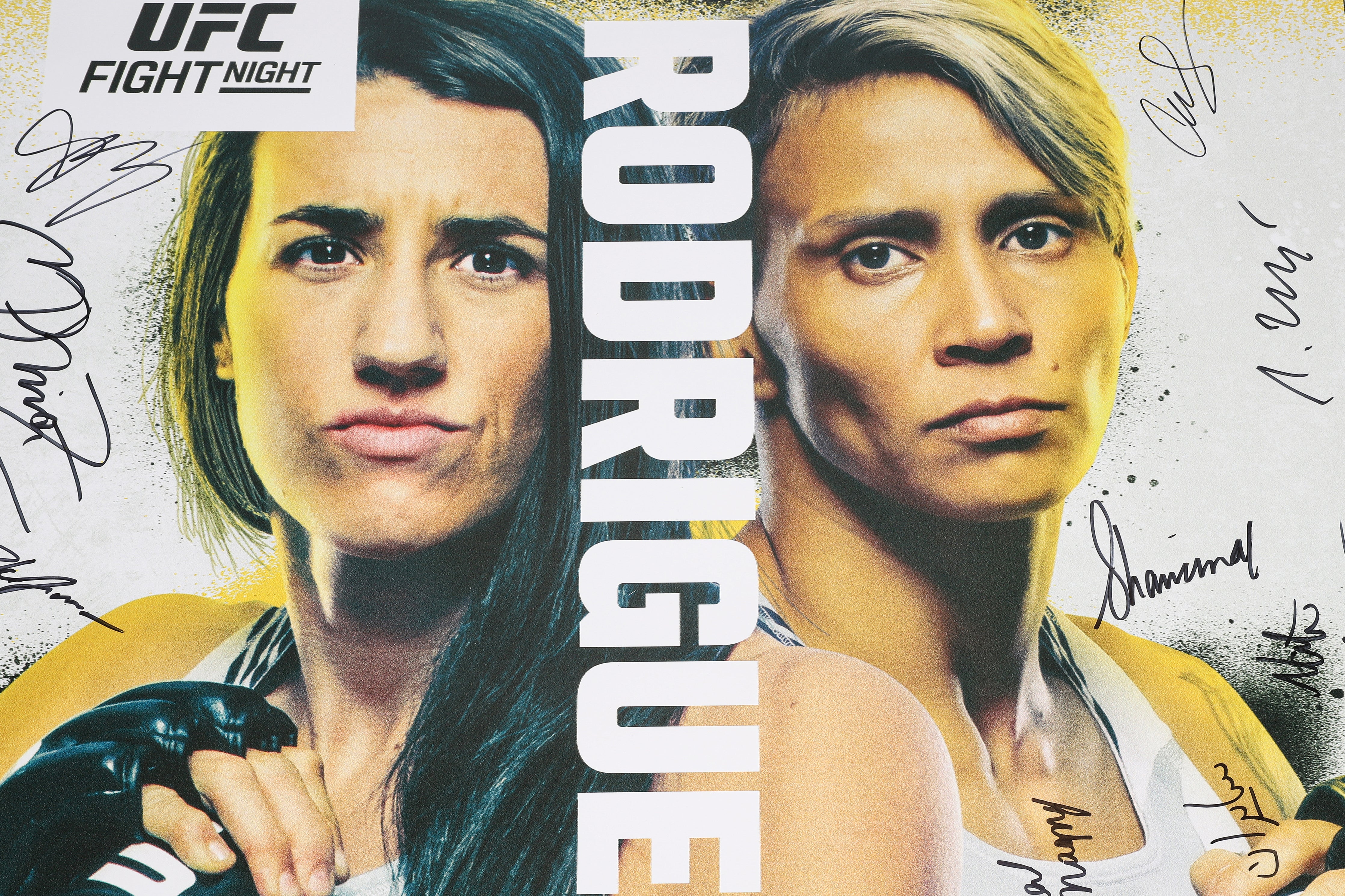 UFC Fight Night: Rodriguez vs Lemos Autographed Poster