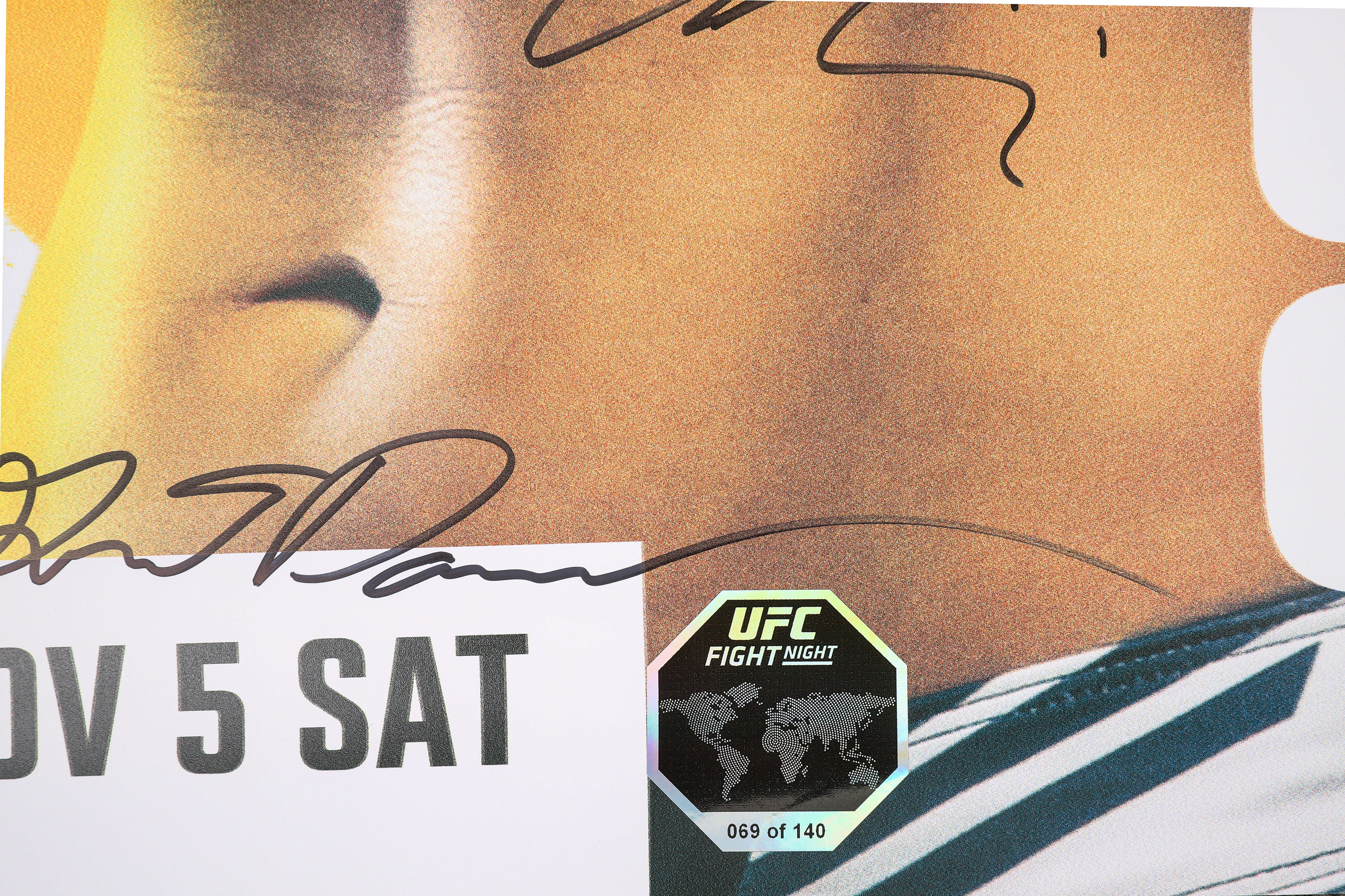 UFC Fight Night: Rodriguez vs Lemos Autographed Poster