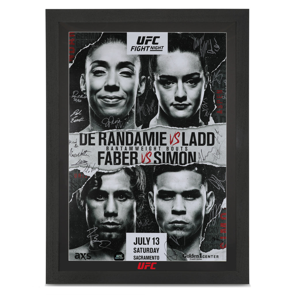 UFC Fight Night: de Randamie vs Ladd Autographed Event Poster