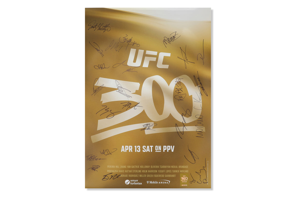 UFC 300: Alex Pereira vs Jamahal Hill Autographed Event Poster