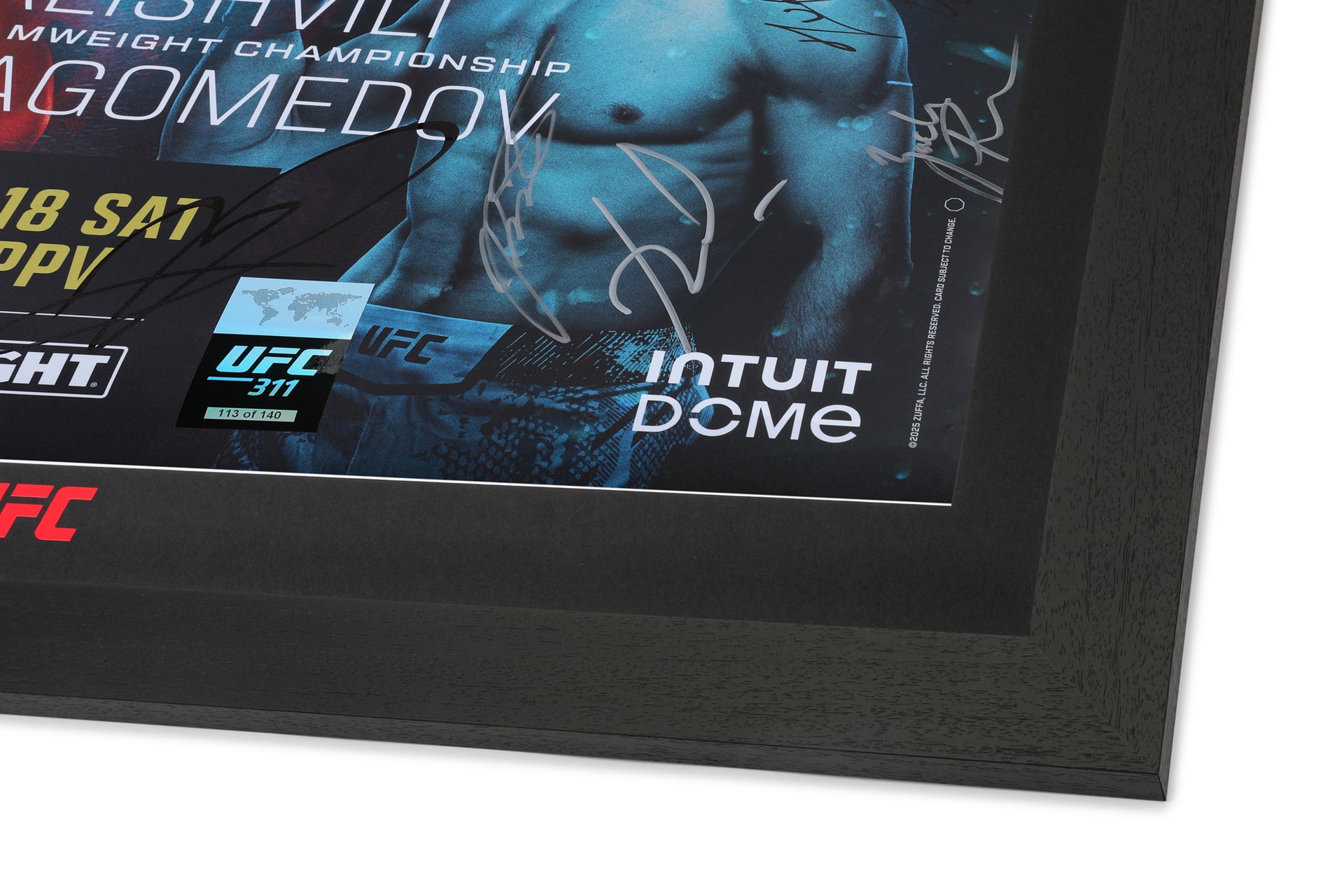 UFC 311: Makhachev vs Moicano Autographed Event Poster