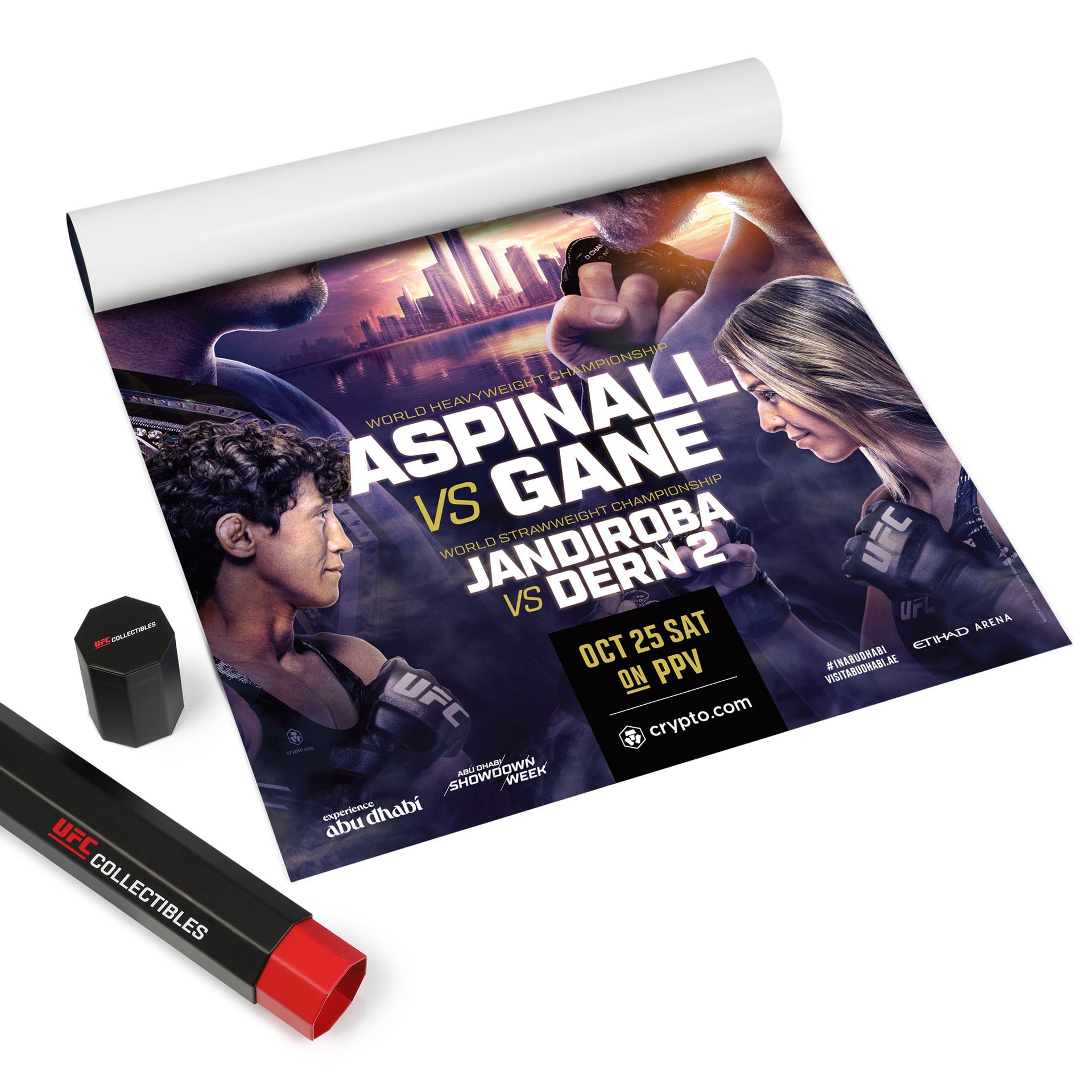 UFC 321: Aspinall vs Gane Autographed Event Poster