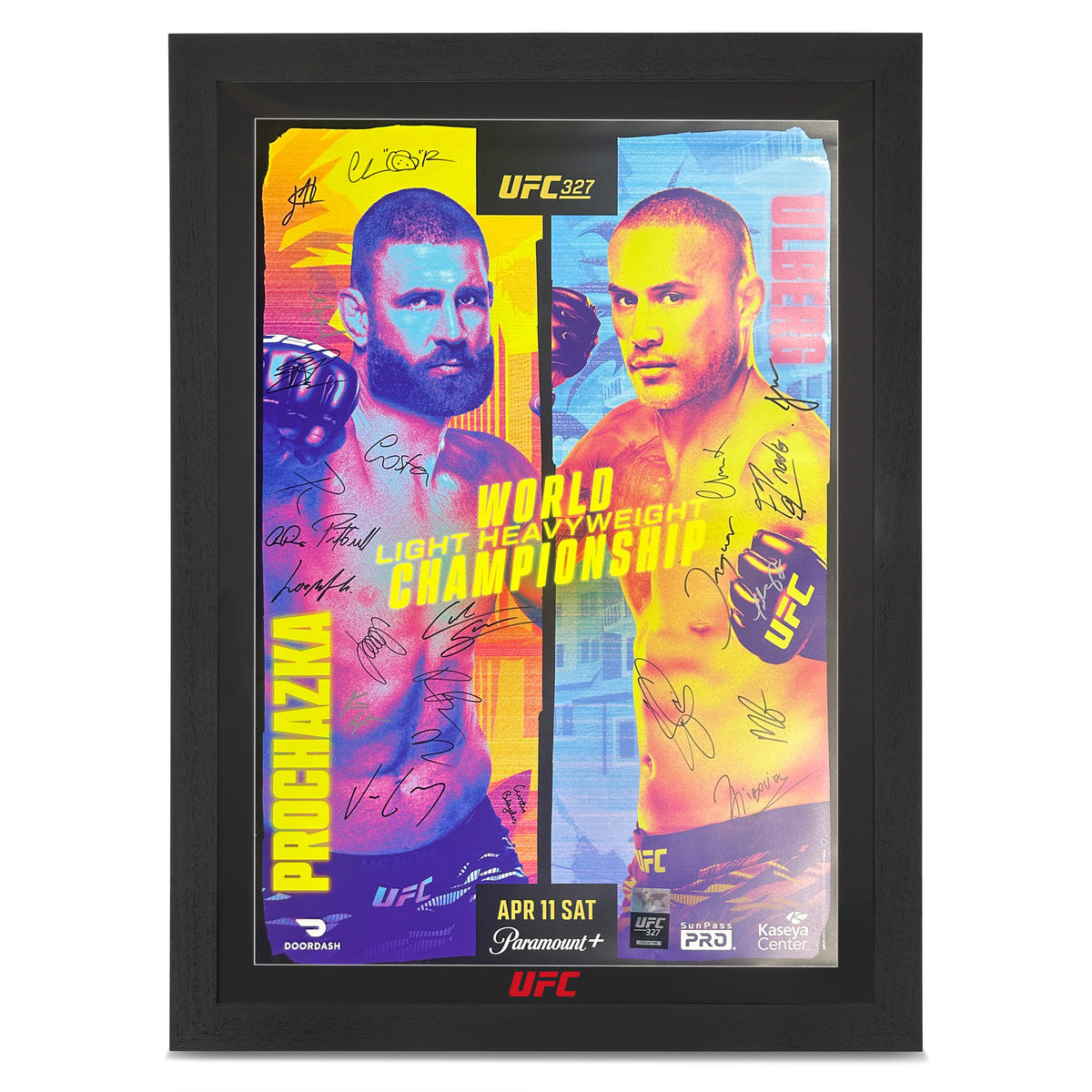 UFC 327: Procházka vs Ulberg Autographed Event Poster – UFC