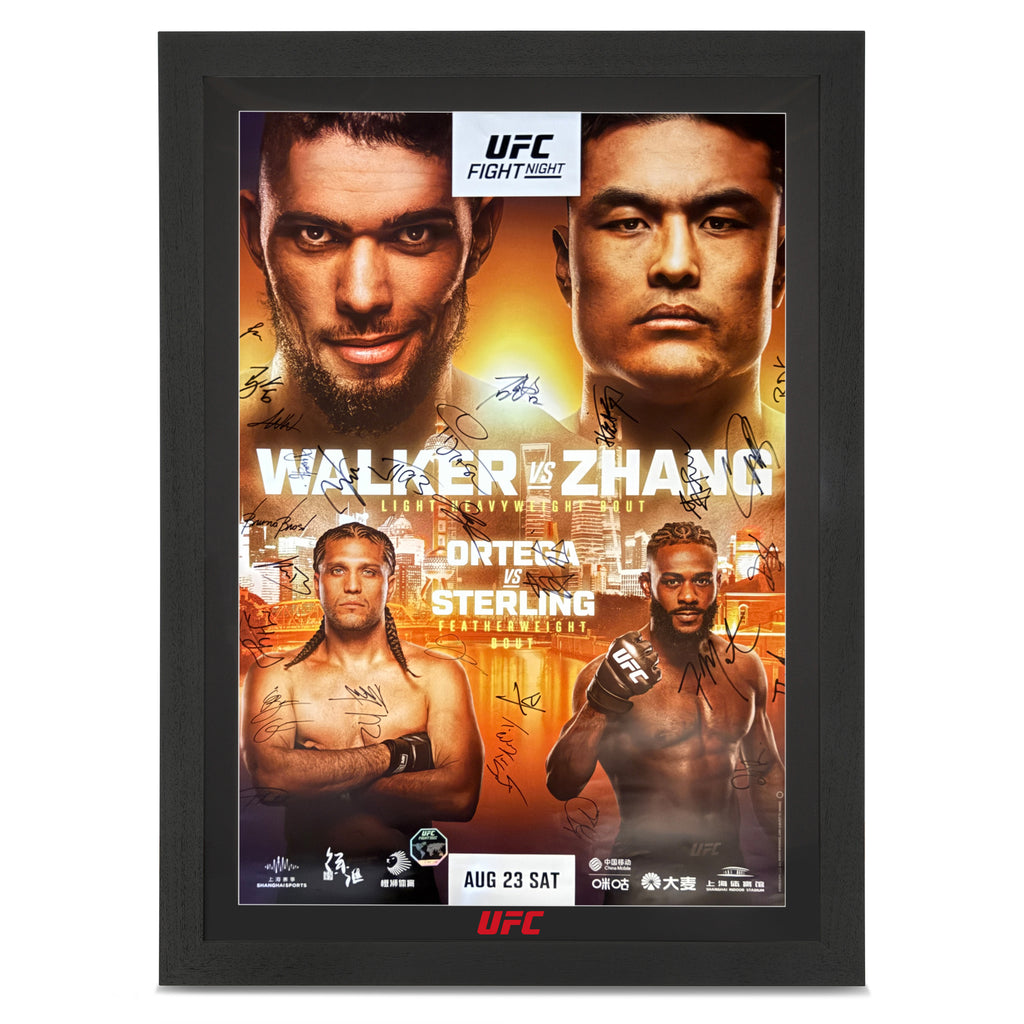UFC Fight Night: Walker vs Zhang Autographed Event Poster
