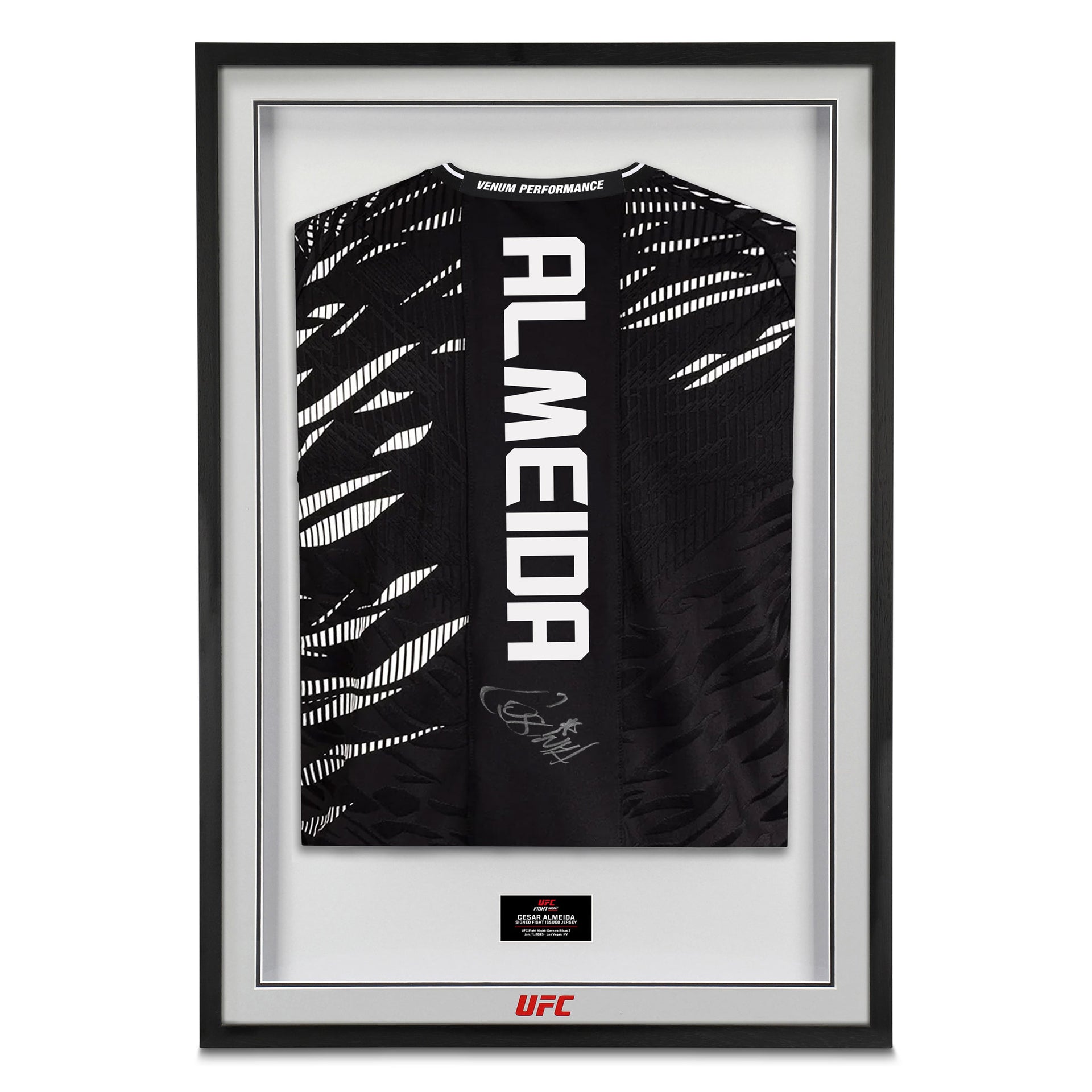 Cesar Almeida Signed 1-of-1 Fight Issued Jersey UFC Fight Night: Dern vs Ribas