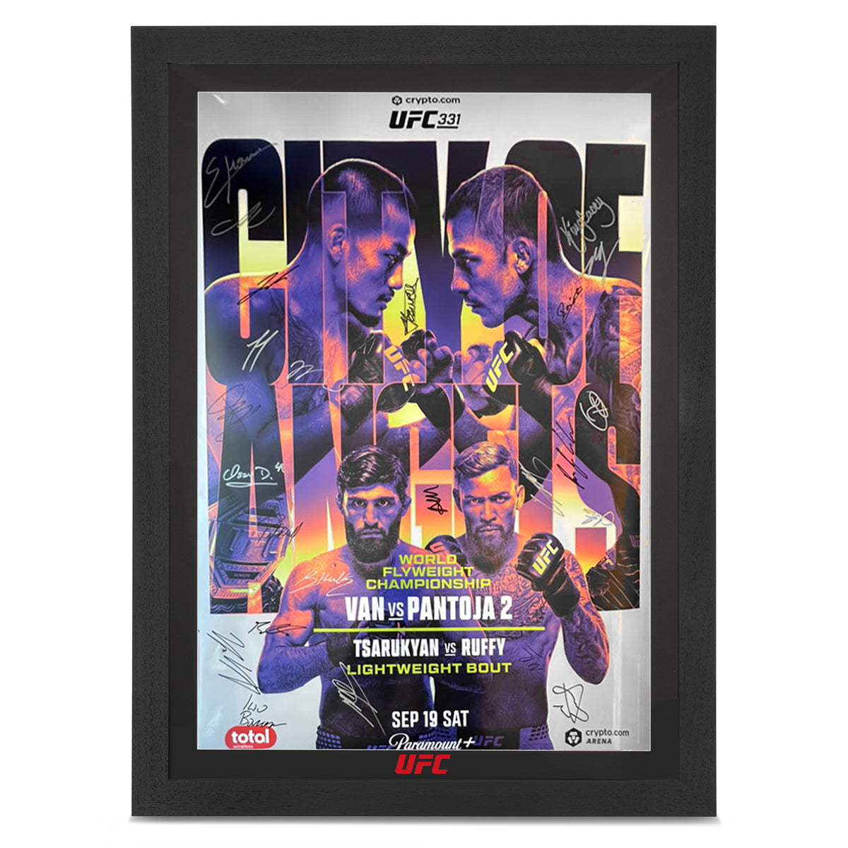 Crypto.com UFC 331: Van vs Pantoja 2 Autographed Event Poster
