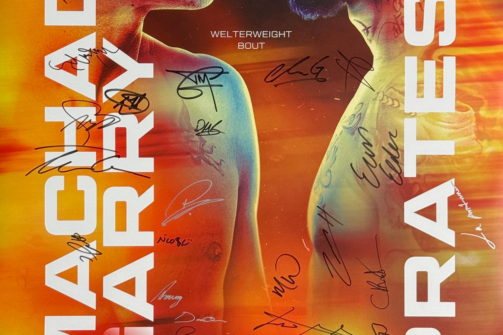 UFC Fight Night: Machado Garry vs Prates Autographed Event Poster