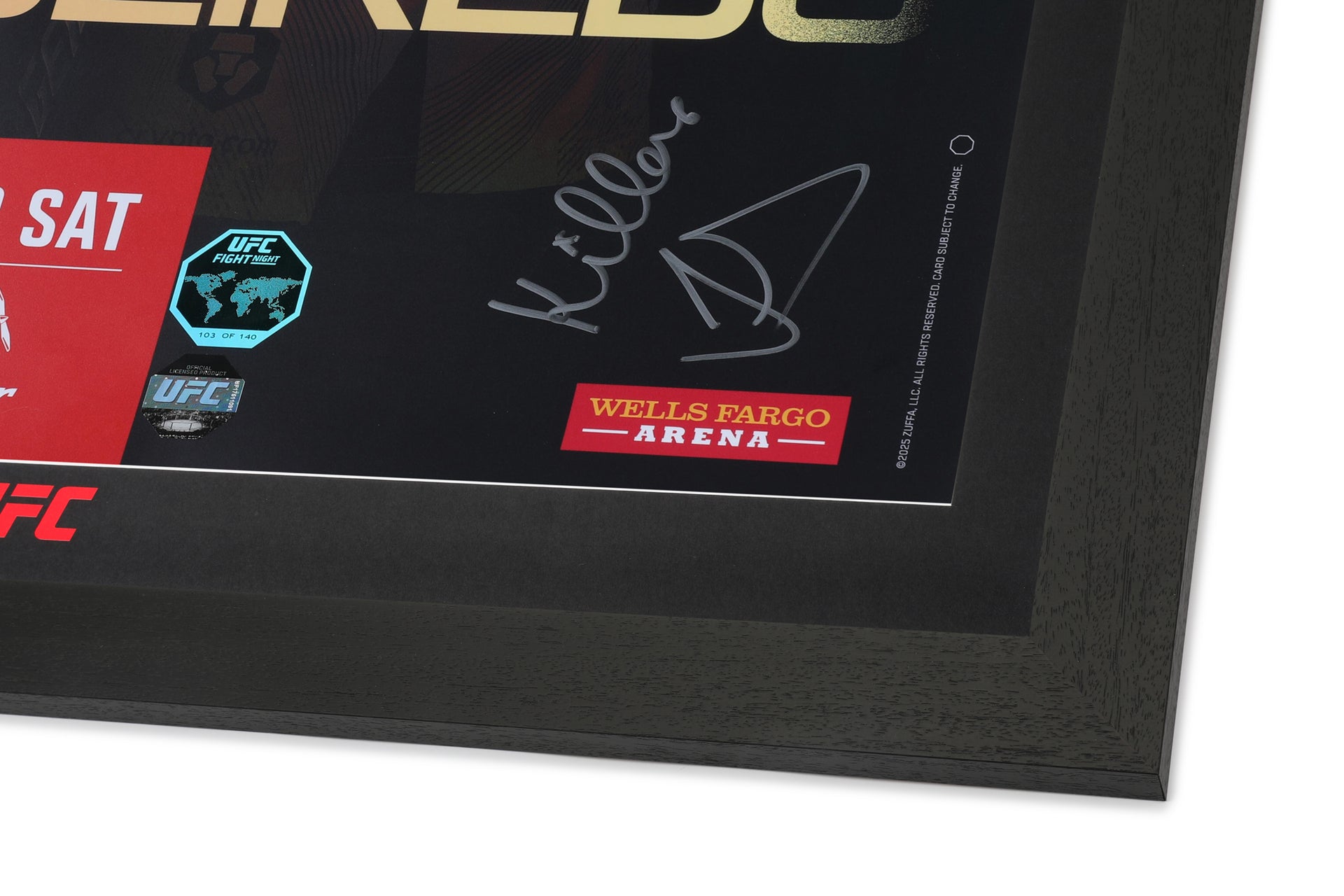 UFC Fight Night: Sandhagen vs Figueiredo Autographed Event Poster