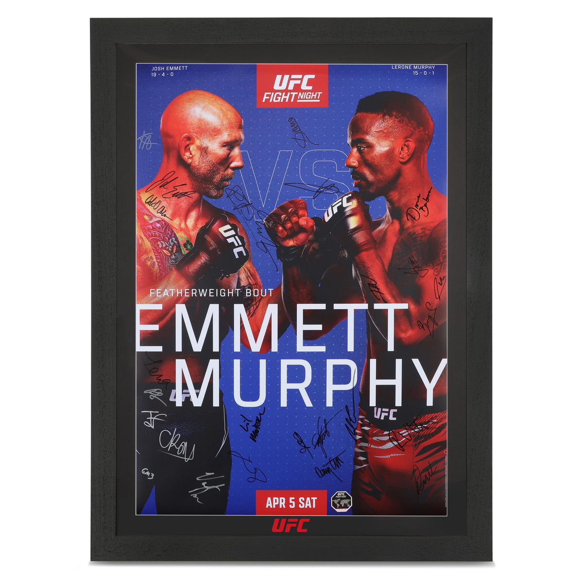 UFC Fight Night: Emmett vs Murphy Autographed Event Poster – UFC