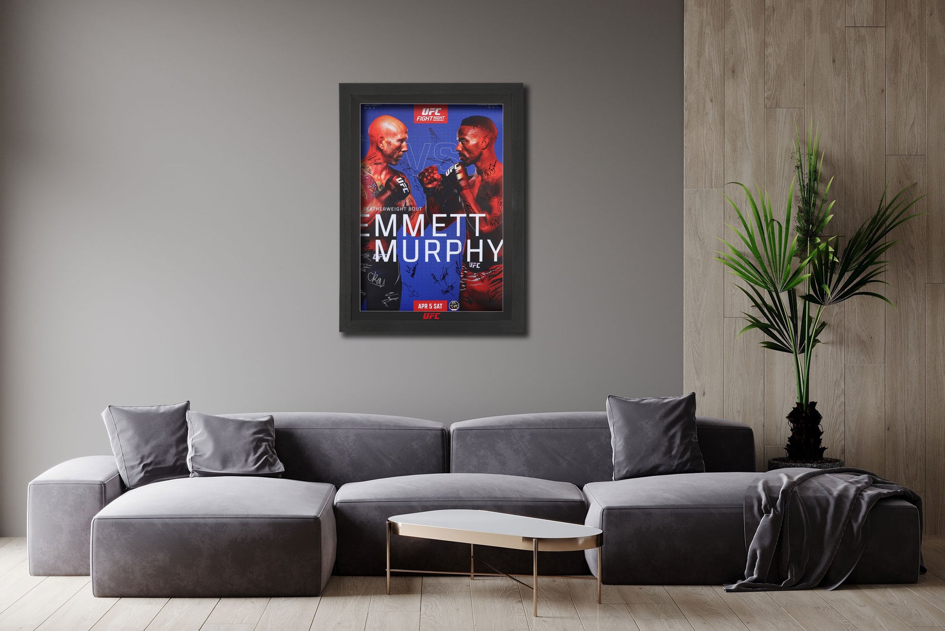 UFC Fight Night: Emmett vs Murphy Autographed Event Poster