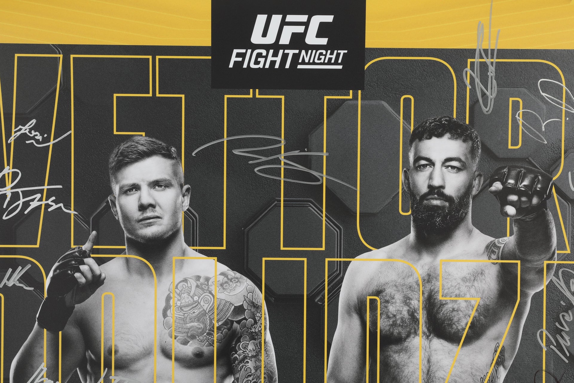 UFC Fight Night: Vettori vs Dolidze 2 Autographed Event Poster
