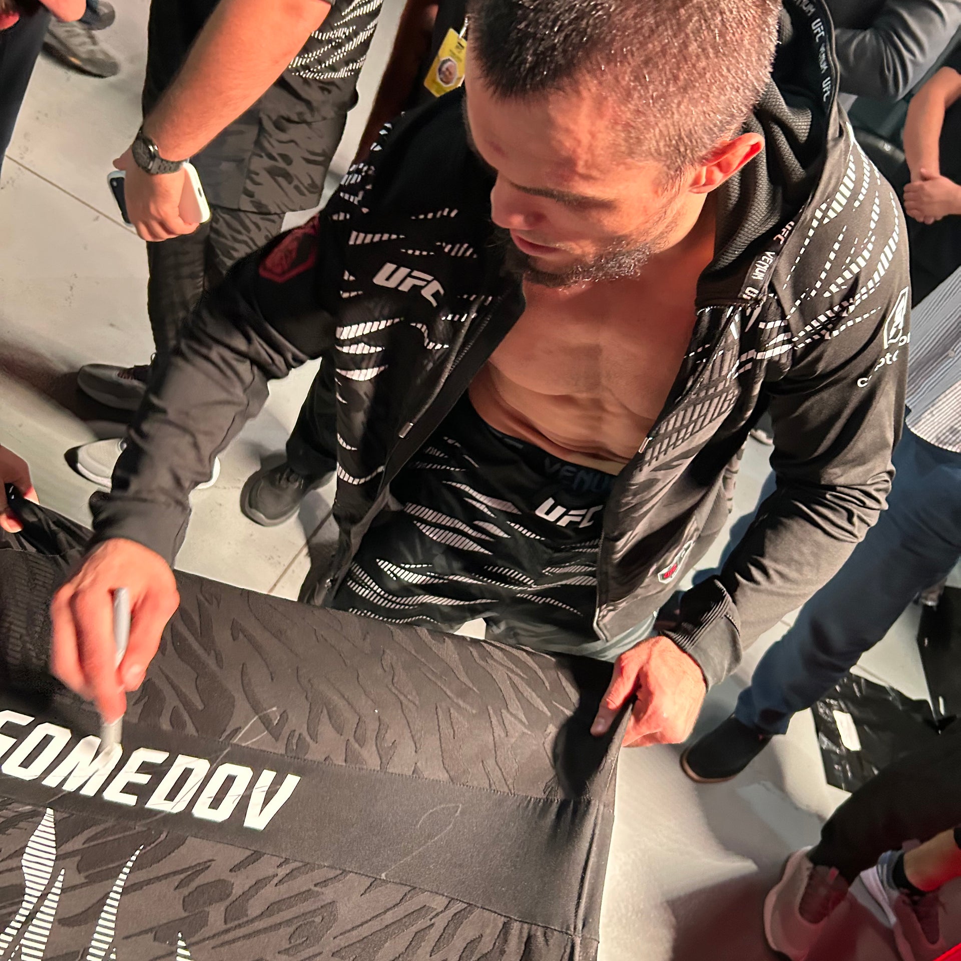Umar Nurmagomedov Signed 1-of-1 Fight Worn Jersey UFC 321: Aspinall vs Gane